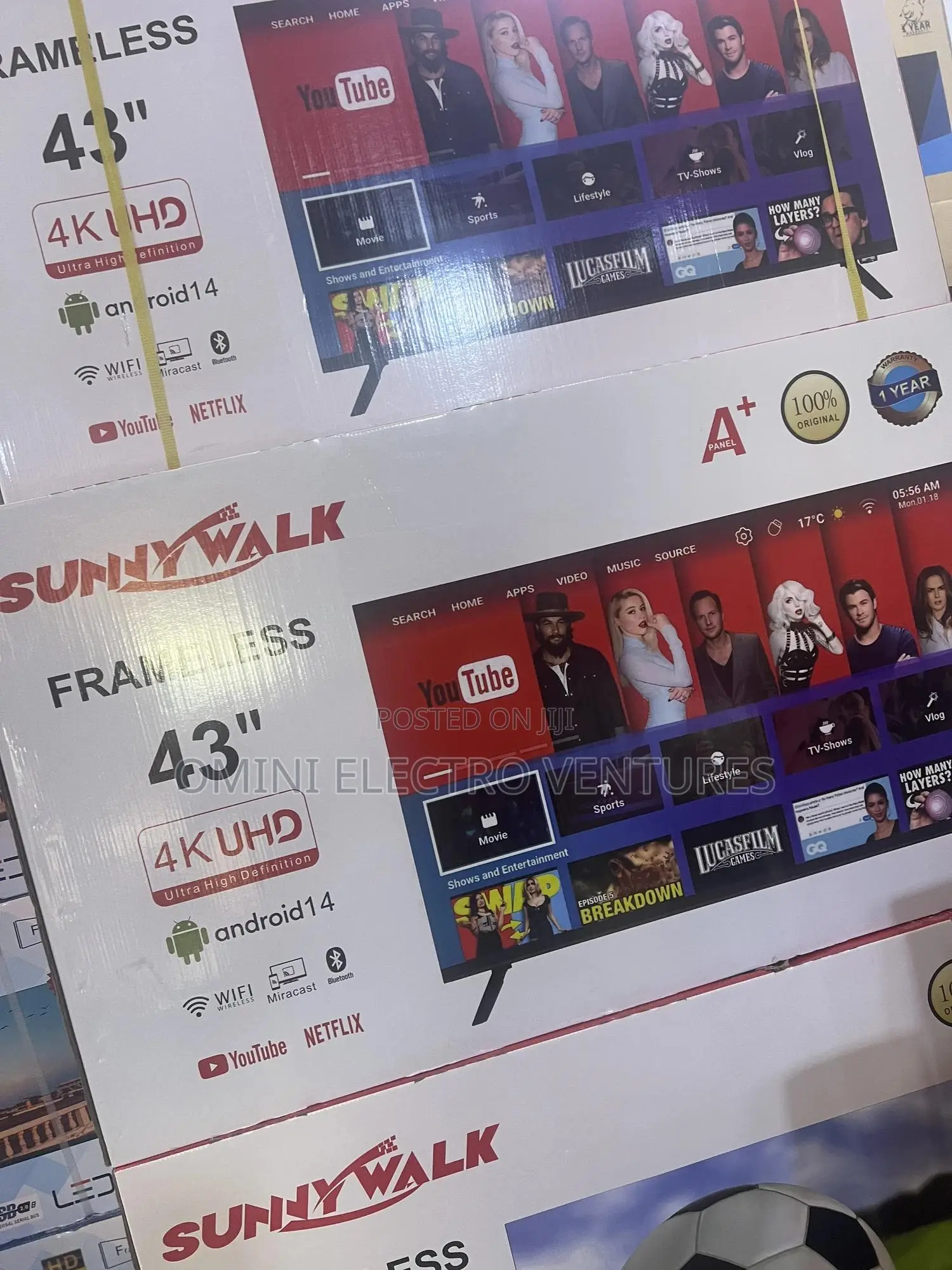 Brand New Sunny 43 Smart Uhd Tv