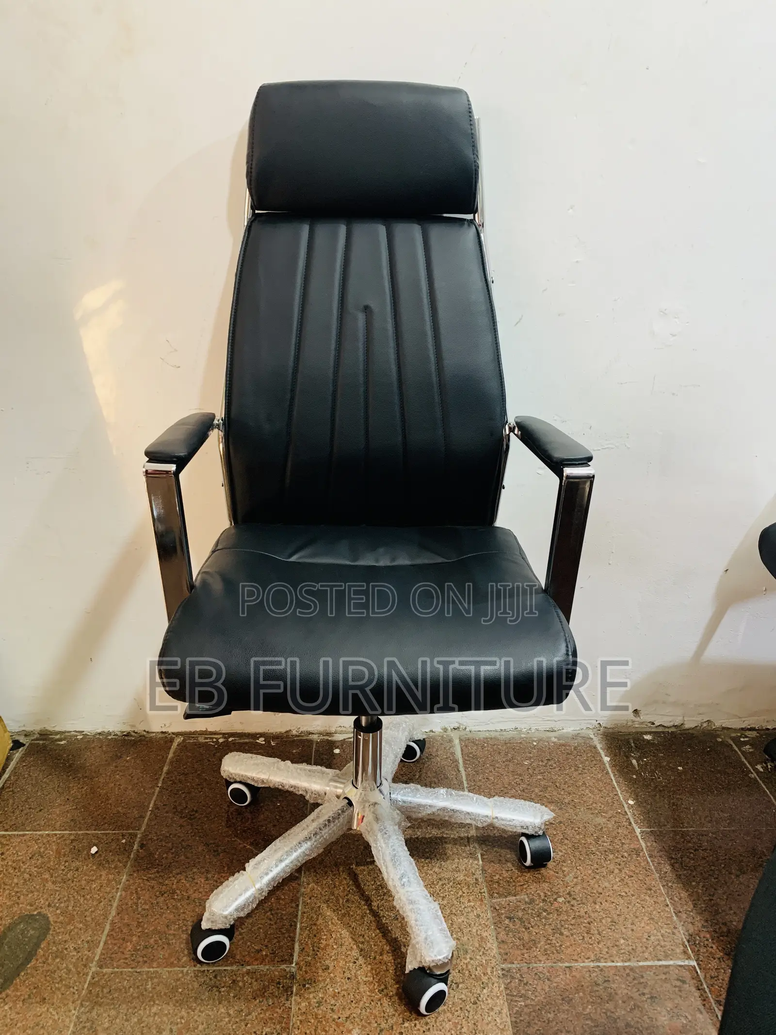 Black Leather Executive Office Chair