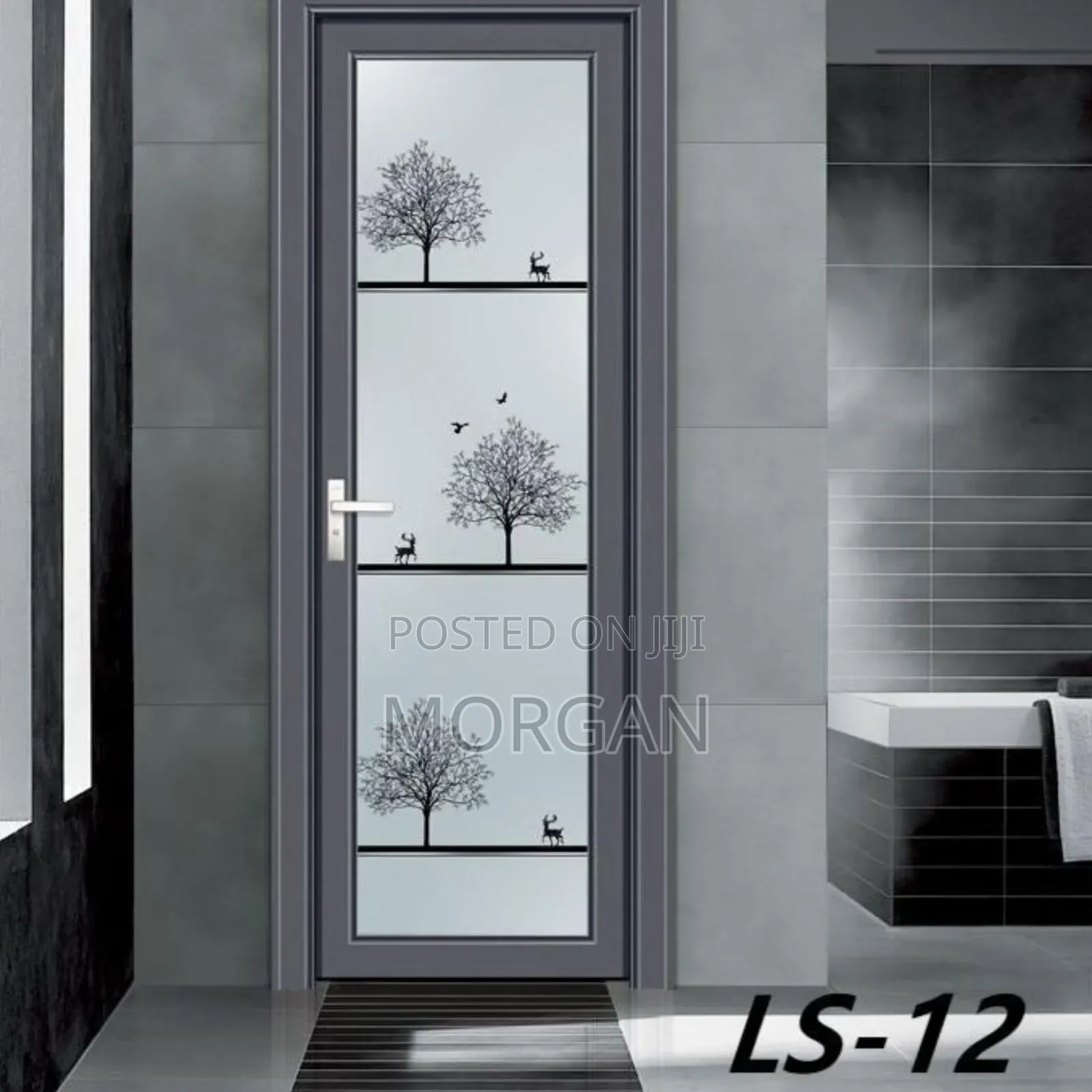Unbreakable Glass Bathroom Door