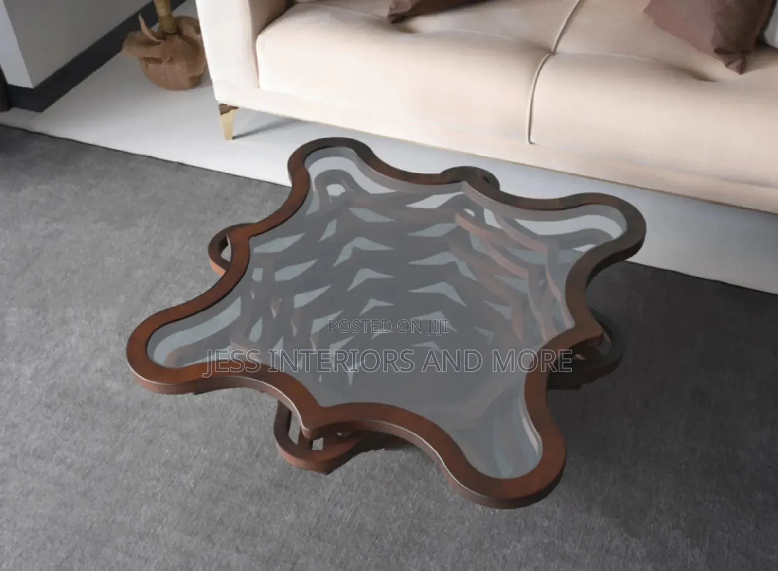 Coffee Table (Smoked Tempered Glass)