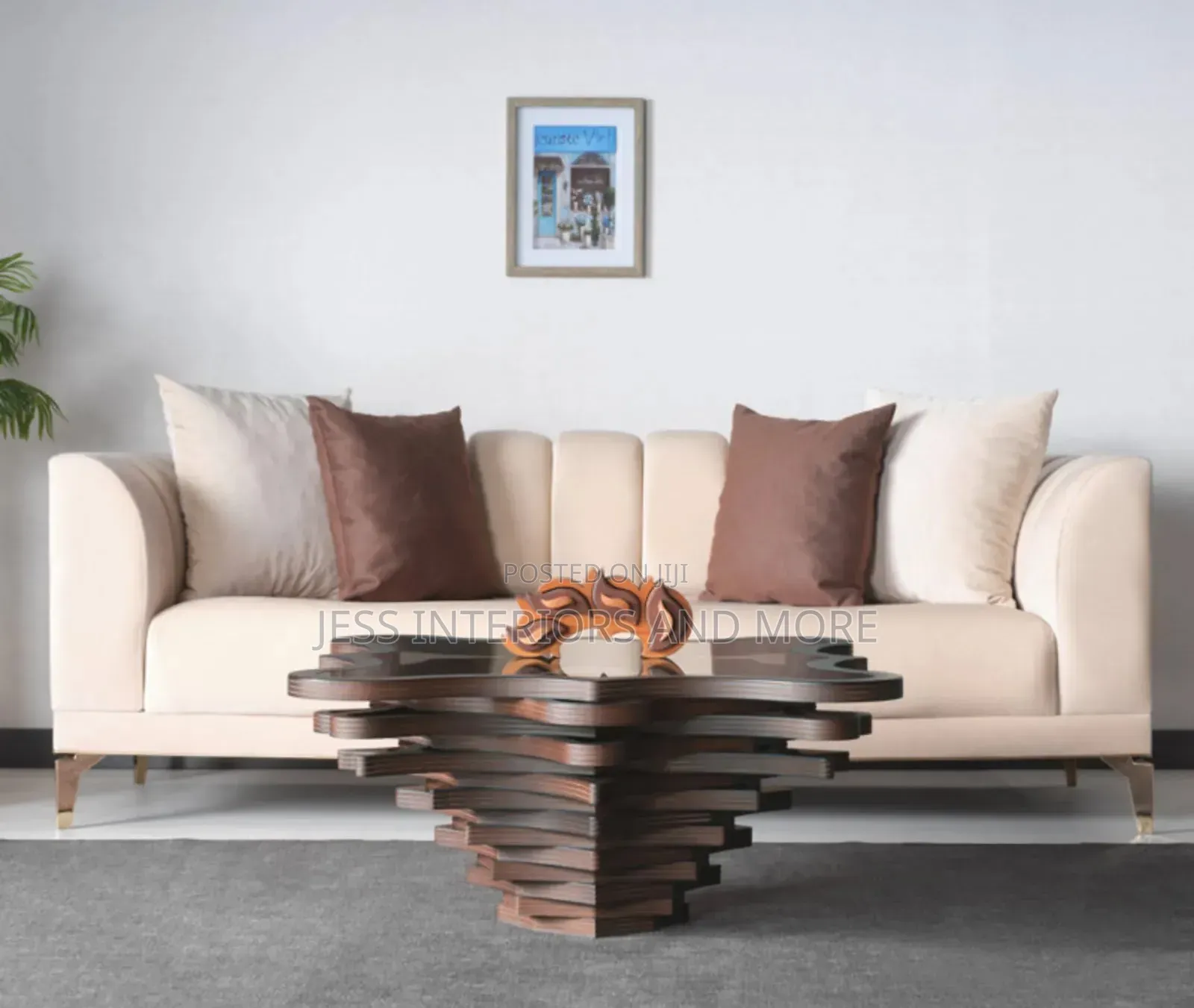 Coffee Table (Smoked Tempered Glass)