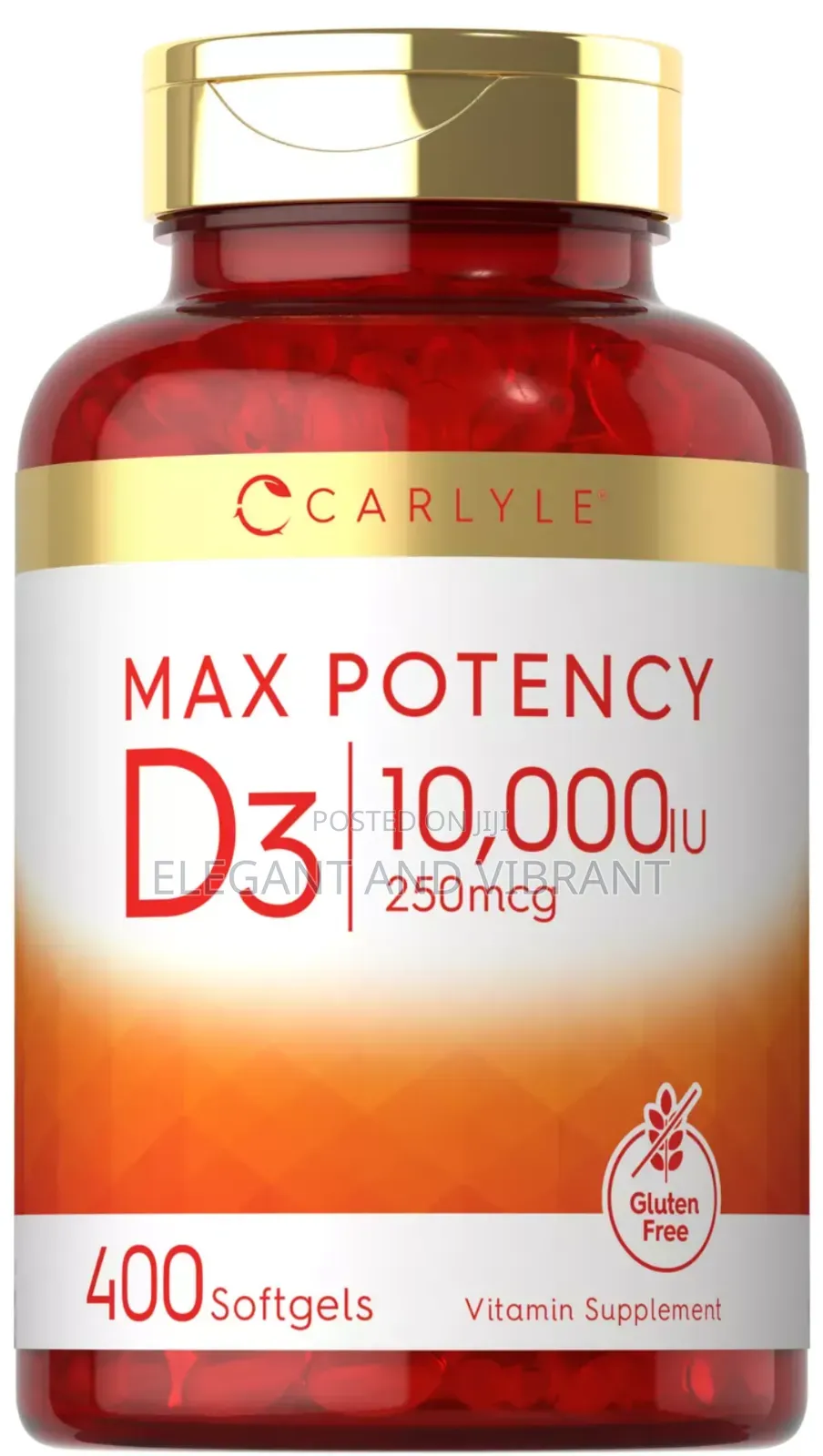 Vitamin D3 10000 Iu 400 Softgels | Value Size | Max Potency