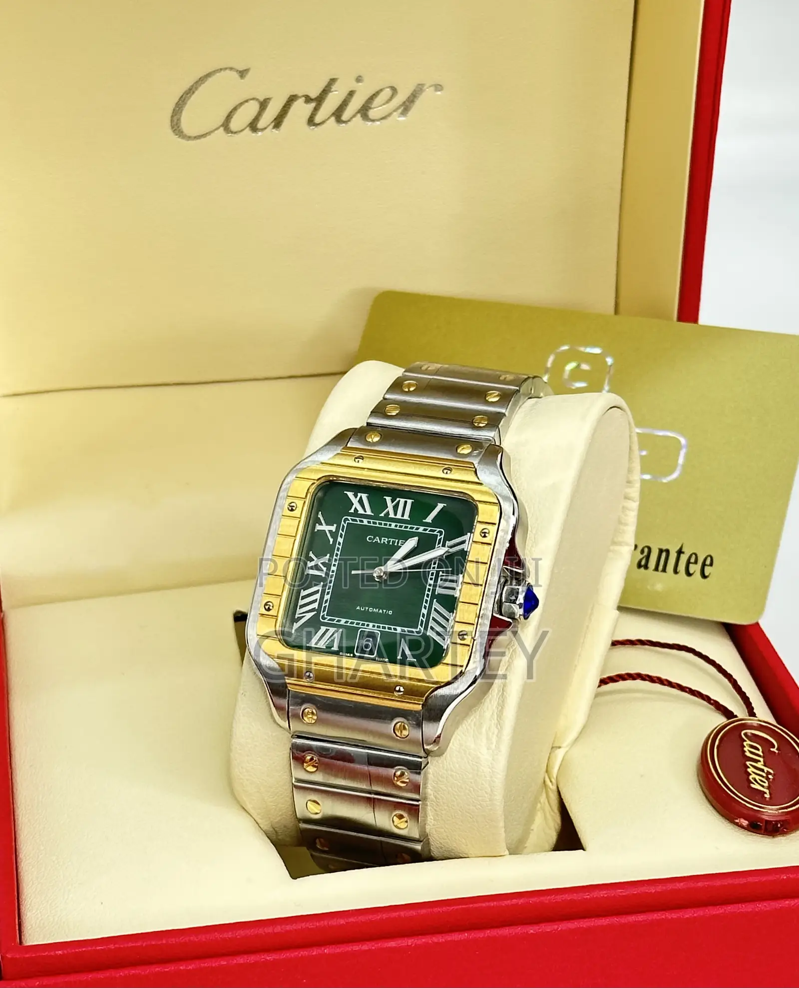 Premium Santos De Cartier Watch || Chain Strap