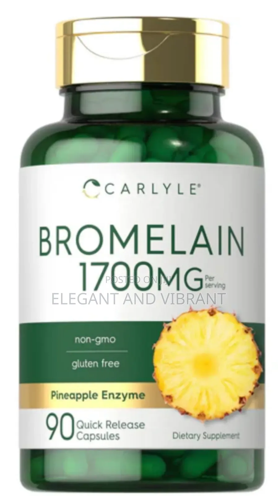 Bromelain 1700mg Per Servings, 90 Capsules.