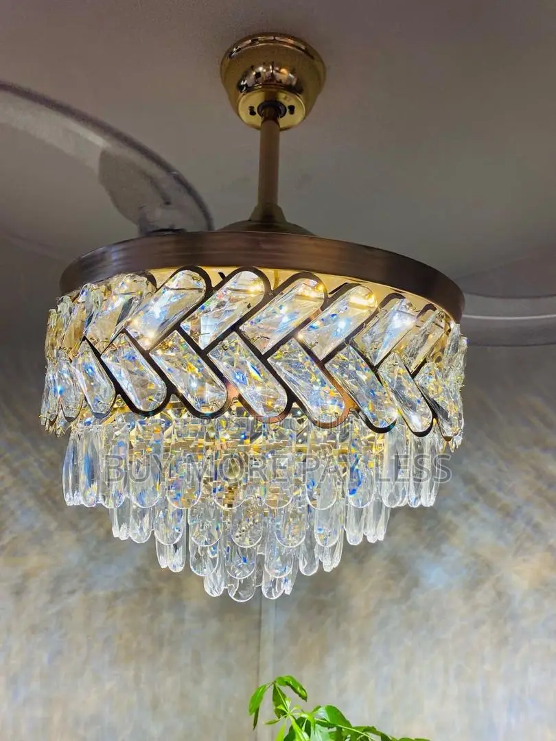 Chandelier With Fan Crystal And Normal Types