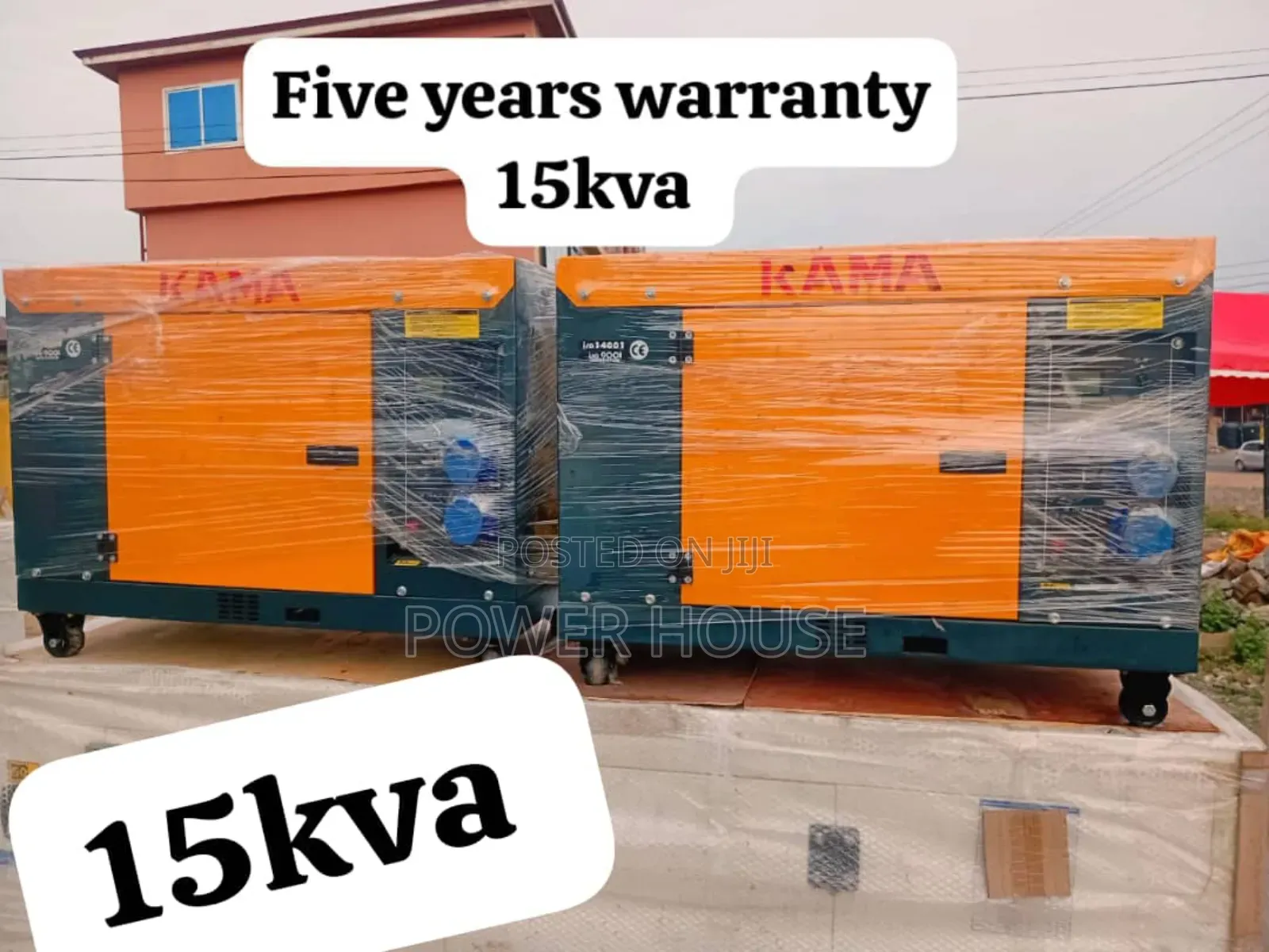 Mobile Power Gen 15kva 16500watts Diesel Kama Generator