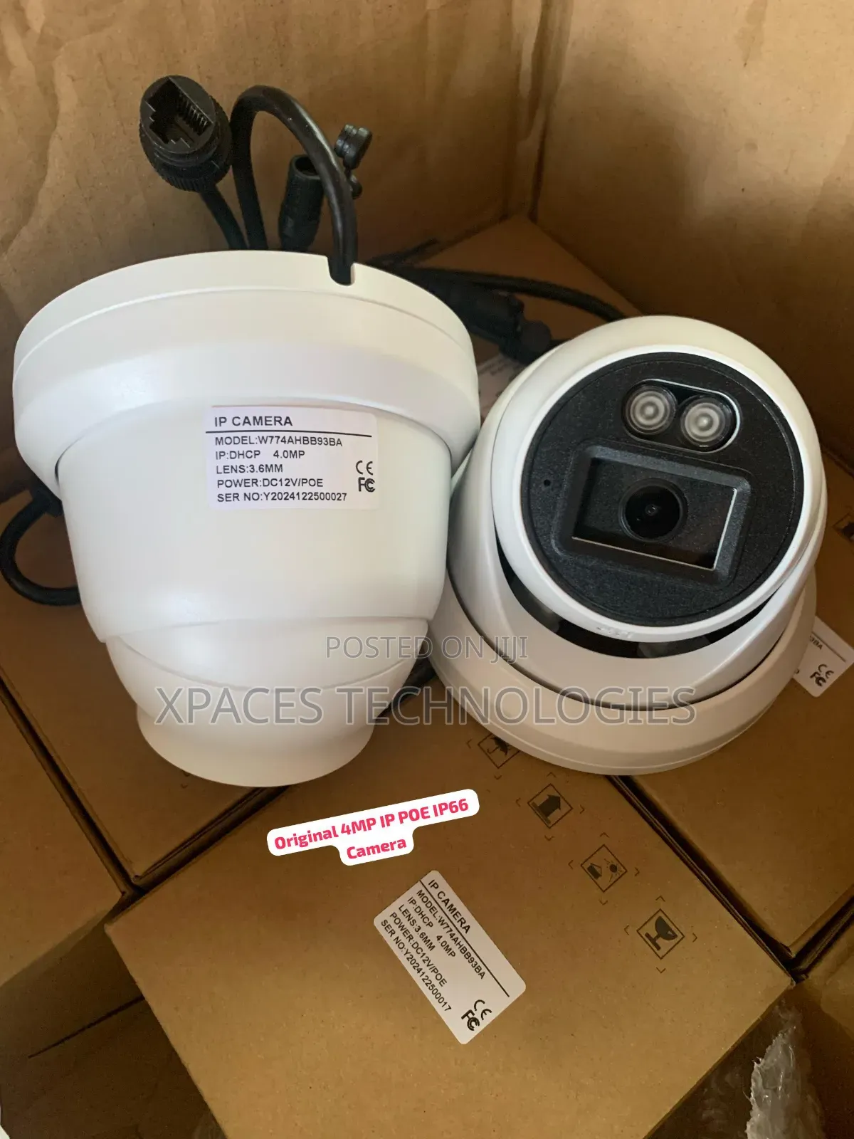 Ycx 4mp 2pcs Array Metal Case Ir Led Ip Camera Built-in Mic