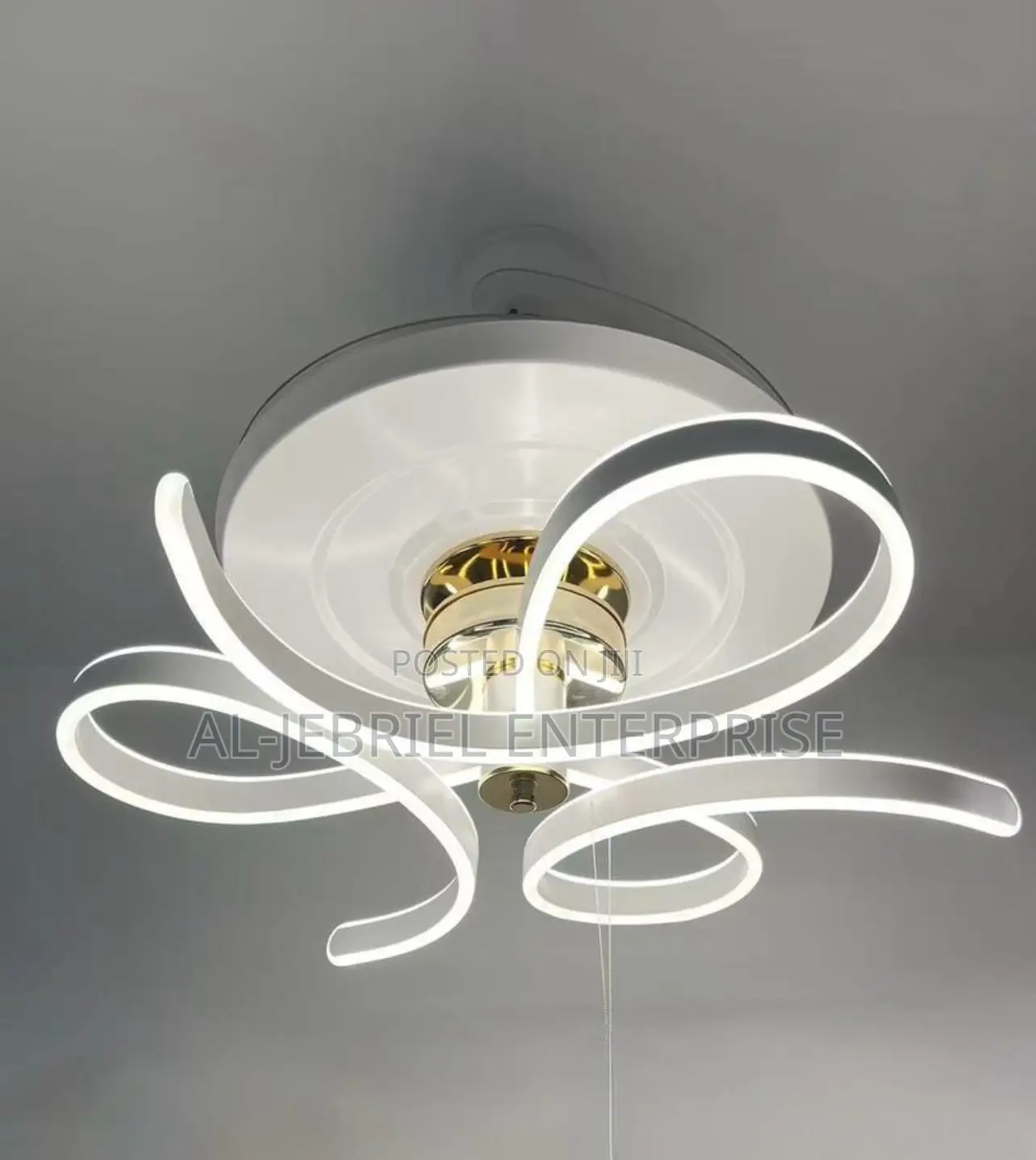 Hidden Ceiling Fan With Chandelier