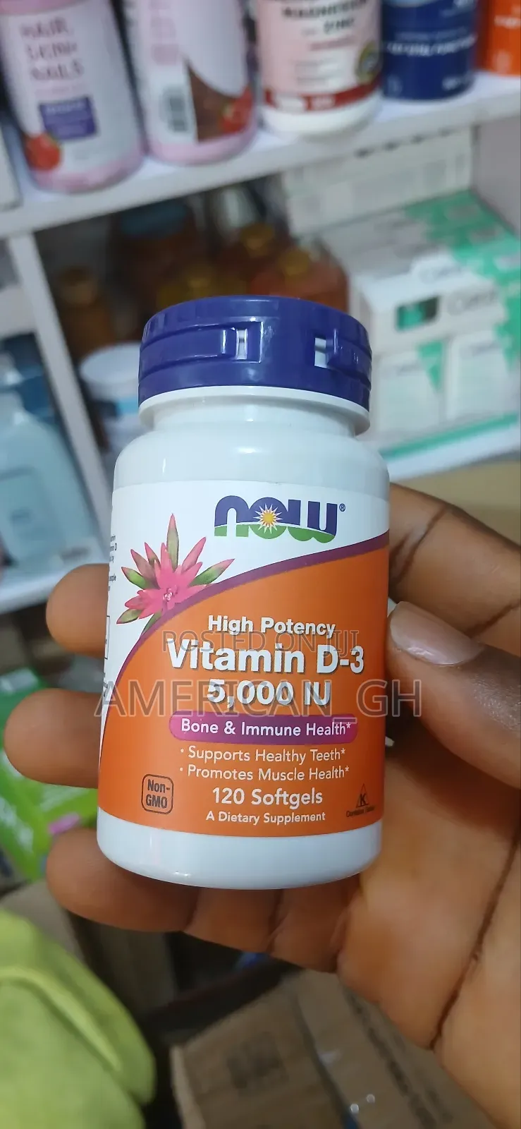 High Potency Vitamin D-3 5,000 Iu, 120 Softgels