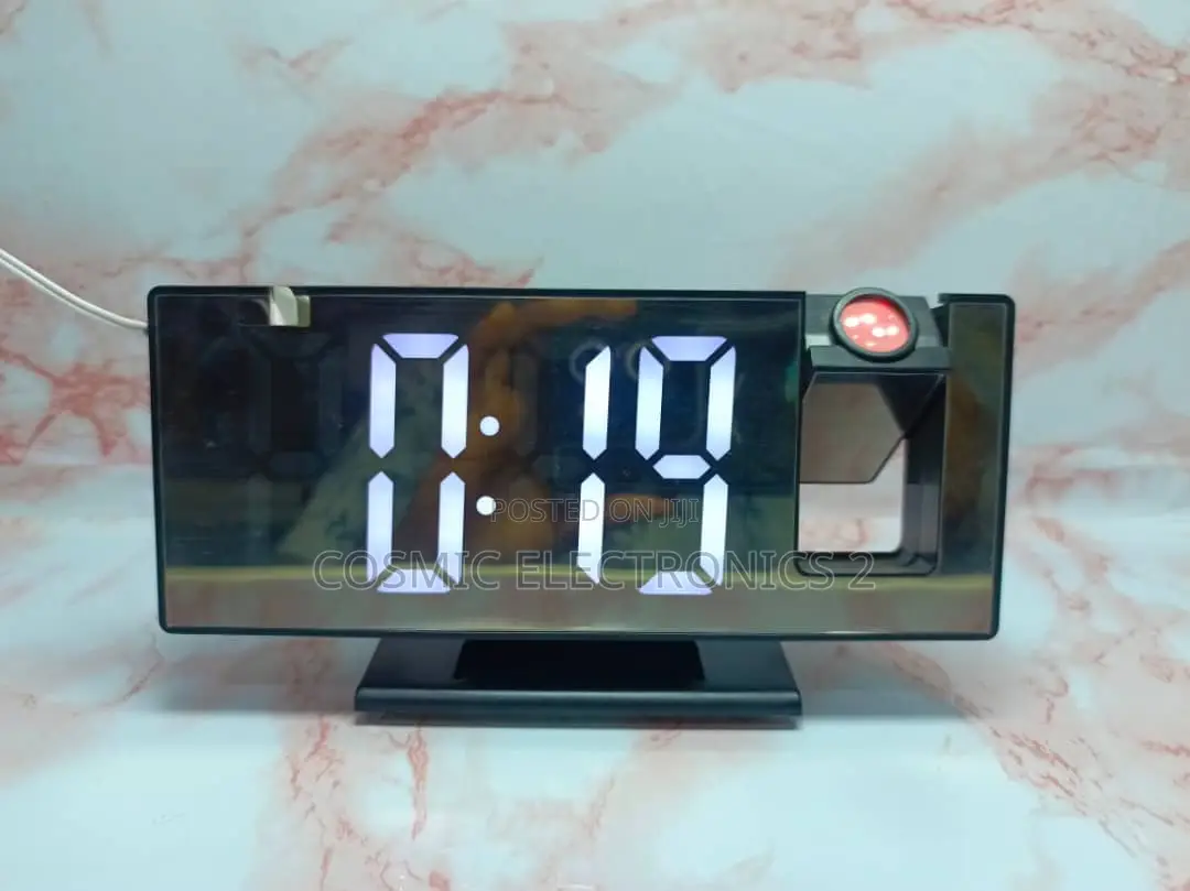 Projector Mirror Alarm Clock