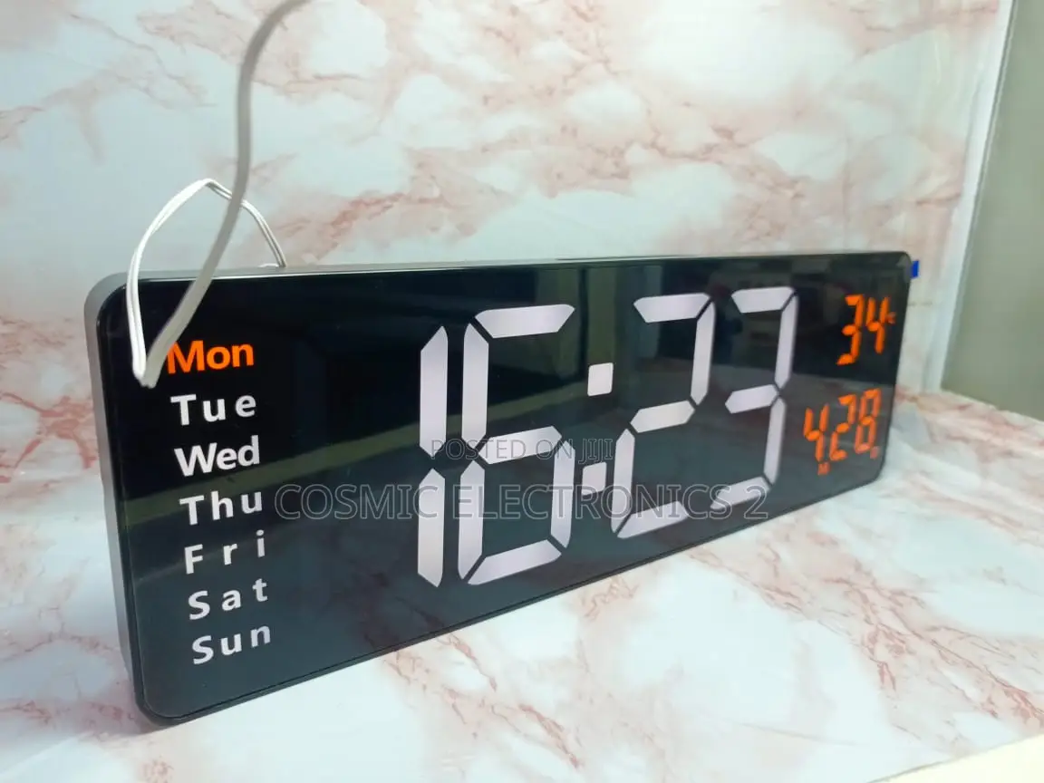 16-Inch Rectangular Digital Wall Clock