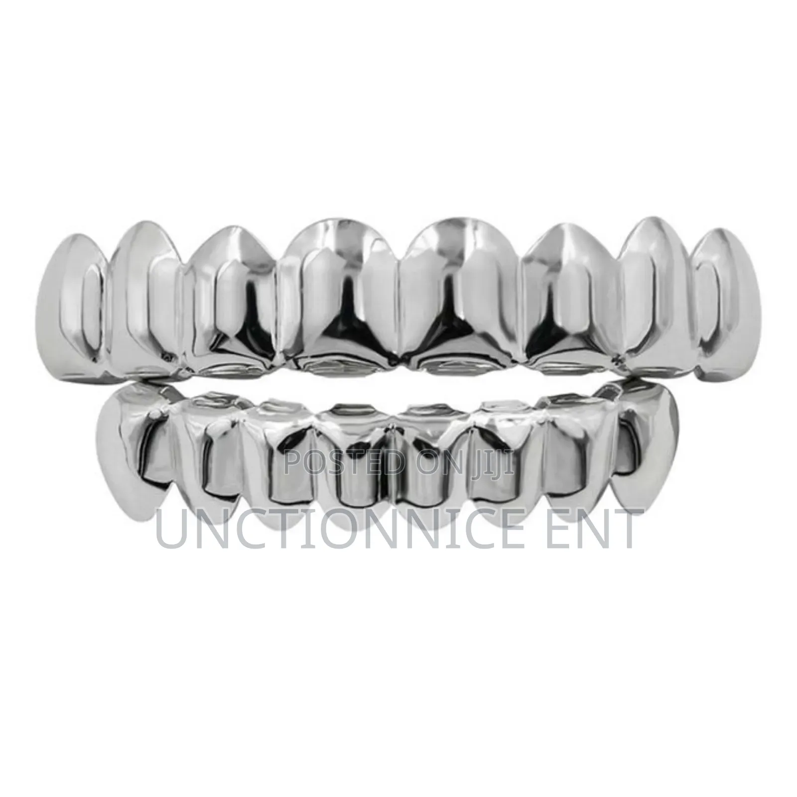 Hip Hop 8 Tooth Grills Teeth Caps White - Top Grills