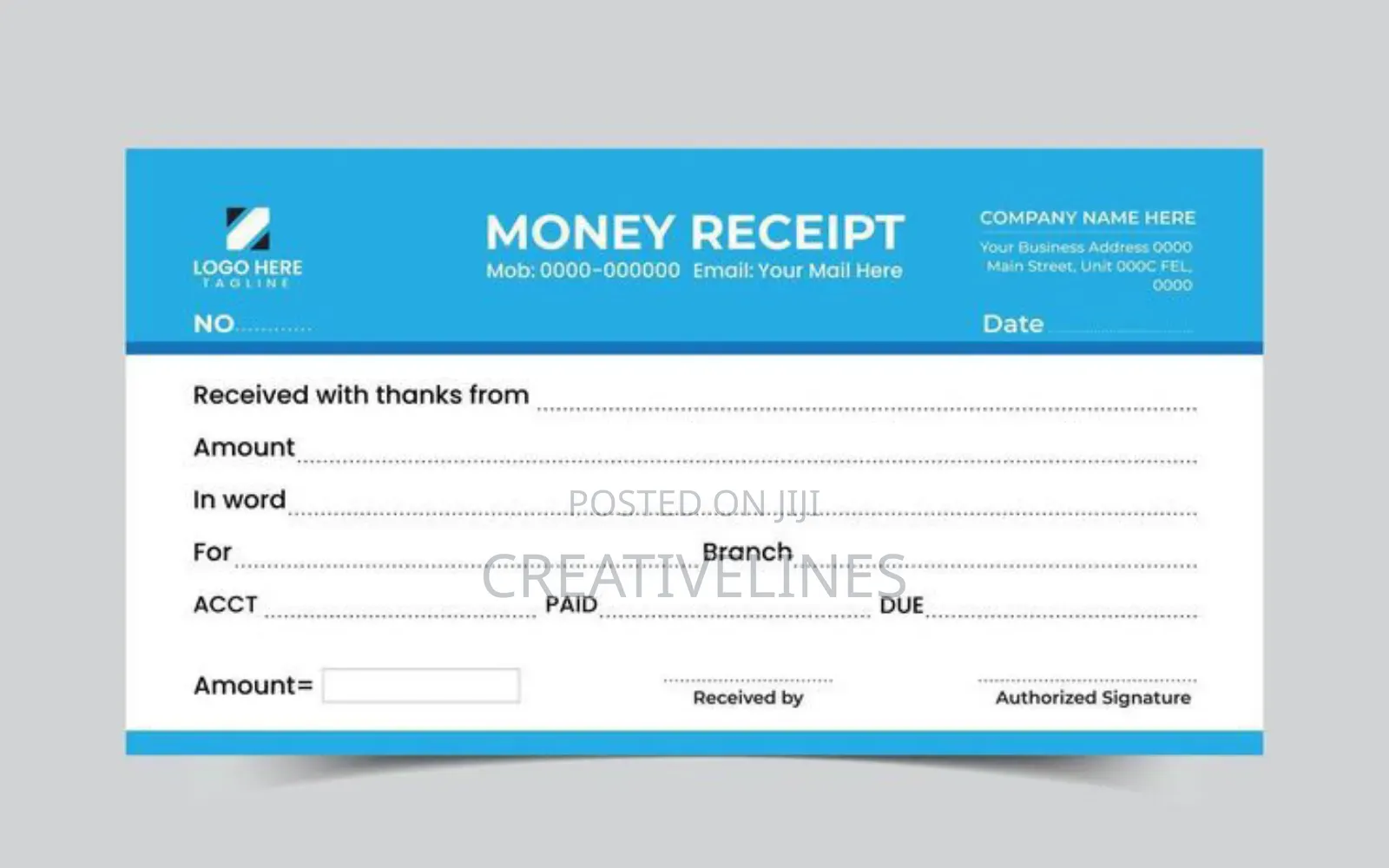 Receipt Invoices