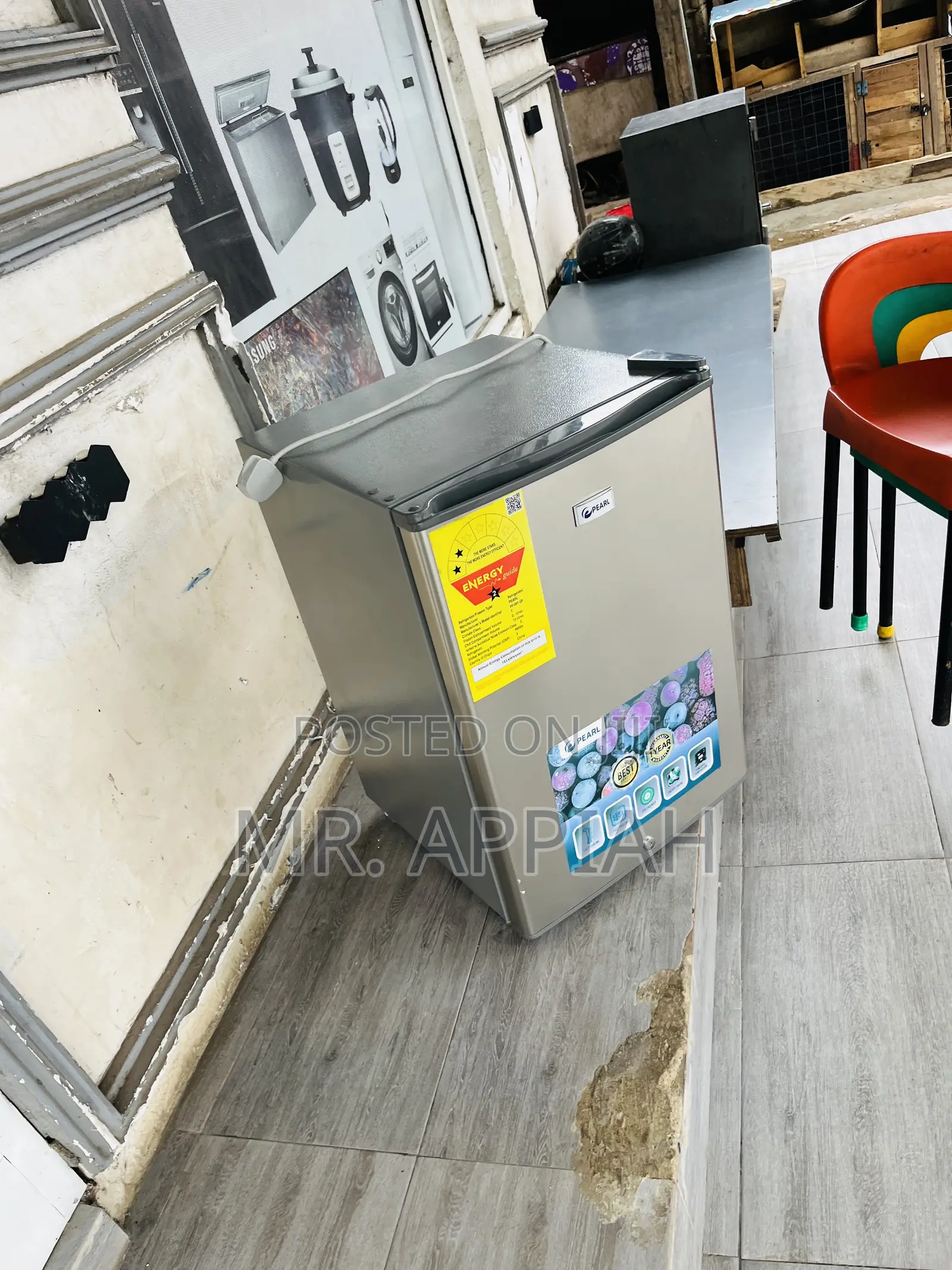 Reliable Pearl Single Door Bed Side Electric Fridge(Gray).