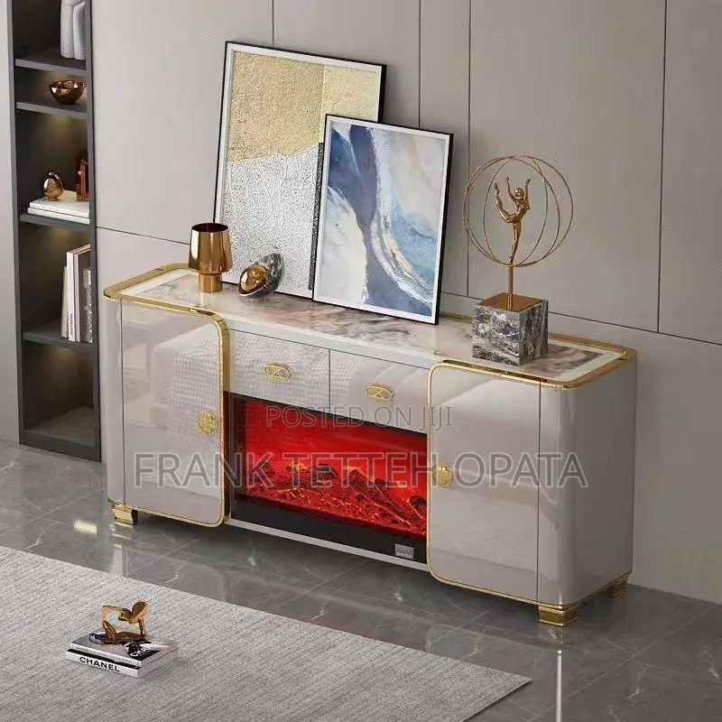 Luxurious Electrified Fireplace Tv Stand for Smart Home