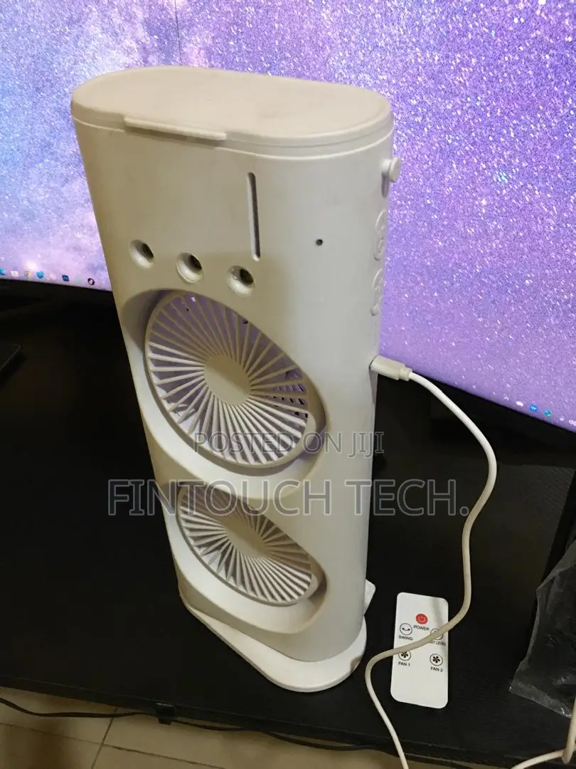 Portable Air Cooler With Double Fan and Humidifier