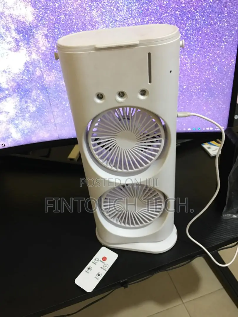 Portable Air Cooler With Double Fan and Humidifier