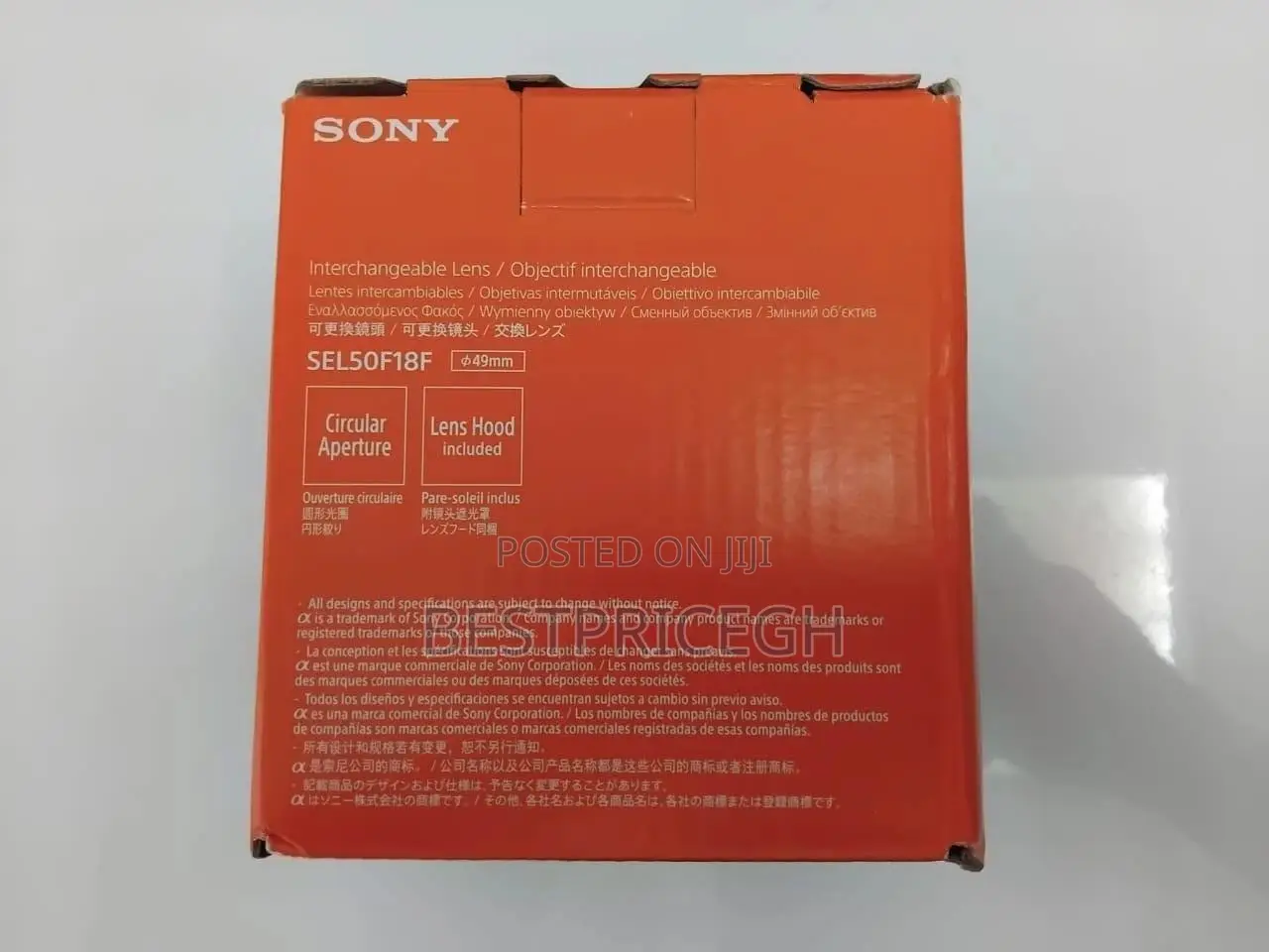 Sony Sel50f18f/Csyx Fe 50mm F1.8 E-Mount 35mm Full-Frame