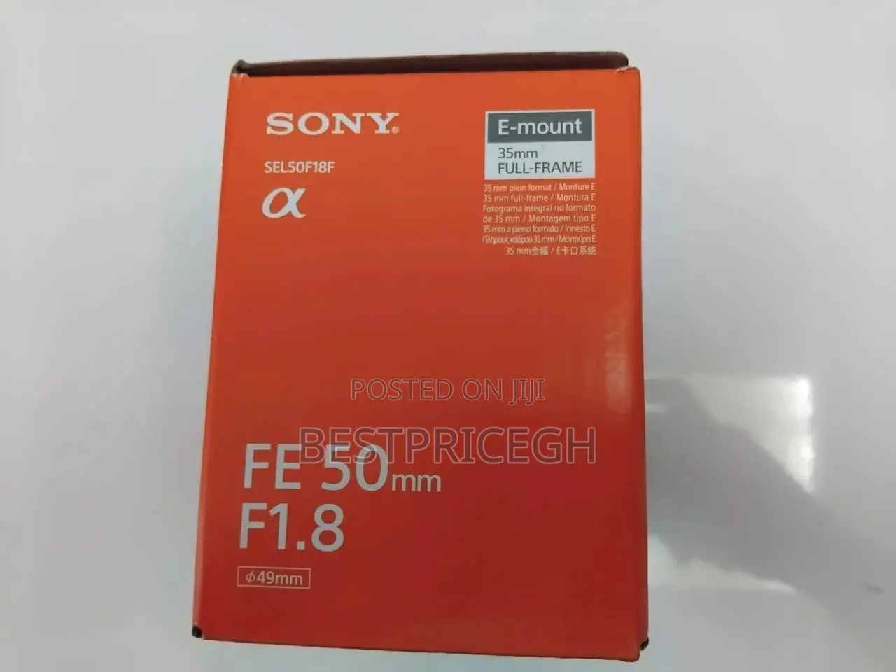 Sony Sel50f18f/Csyx Fe 50mm F1.8 E-Mount 35mm Full-Frame