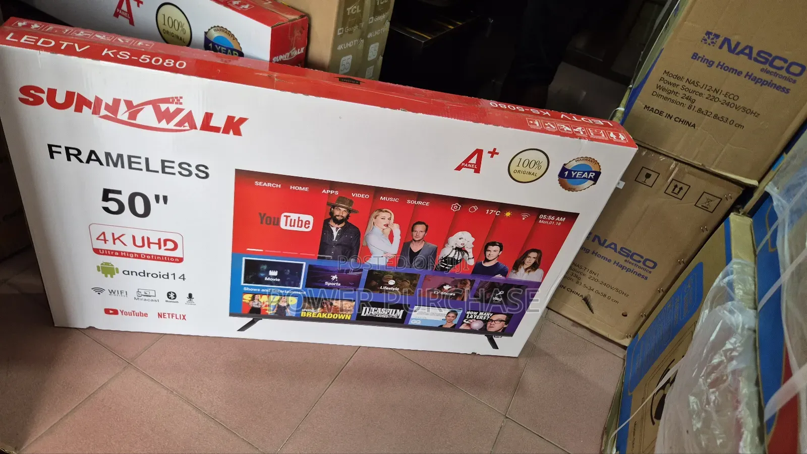 Hushed Sunnywalk 50inches Smart Android Tv Ks-5080