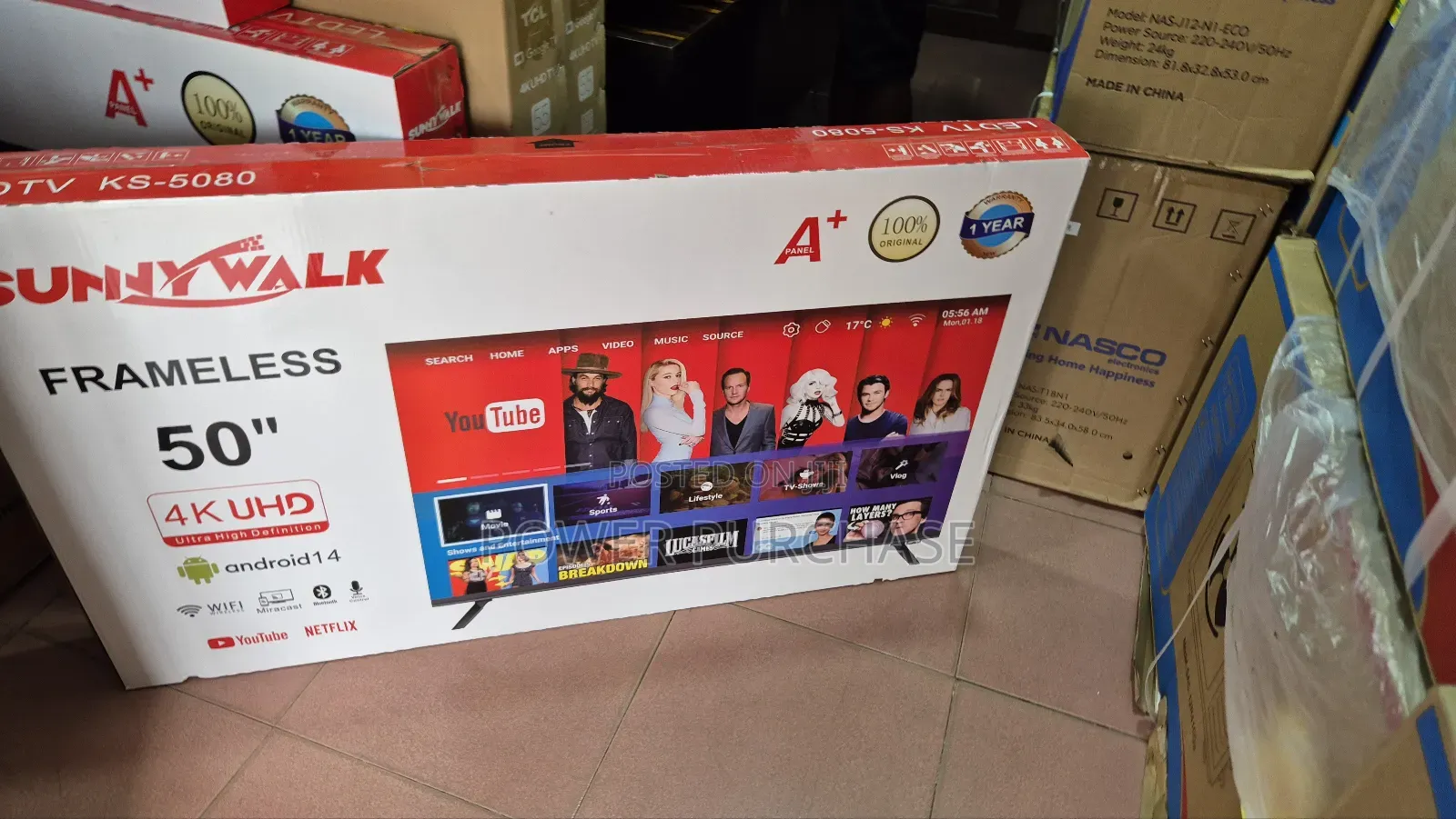 Hushed Sunnywalk 50inches Smart Android Tv Ks-5080