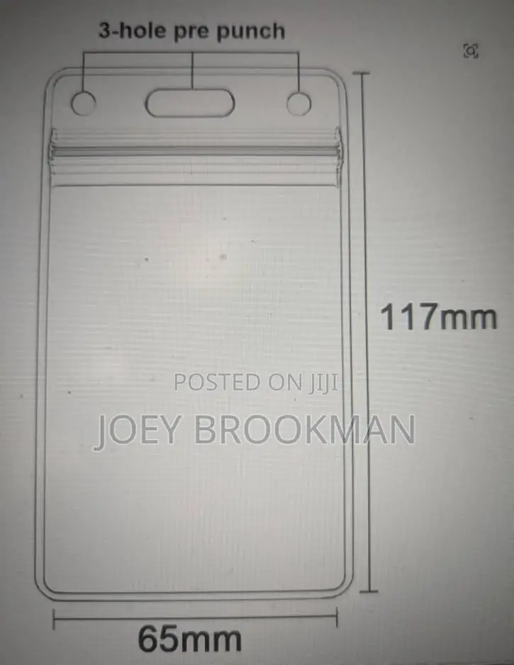 Waterproof Transparent Card Holder Plastic Protector