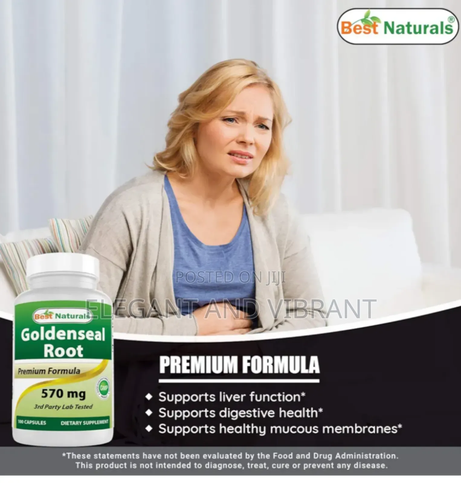 Goldenseal Root Supplement 570mg