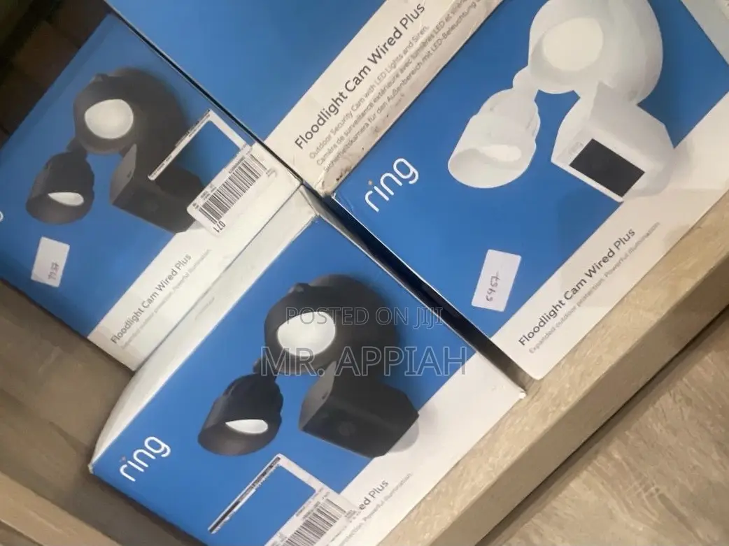 Well Design Ring Floodlight Cam Wired Plus 1080p Hd Vidoe.