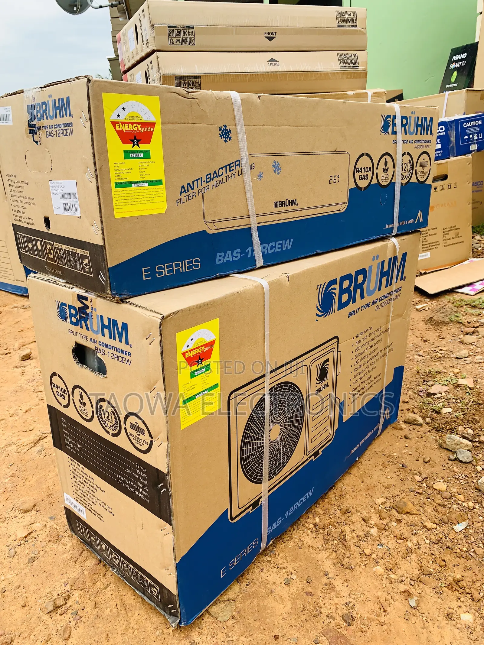 White,Bruhm R410 1.5hp Air Conditioner