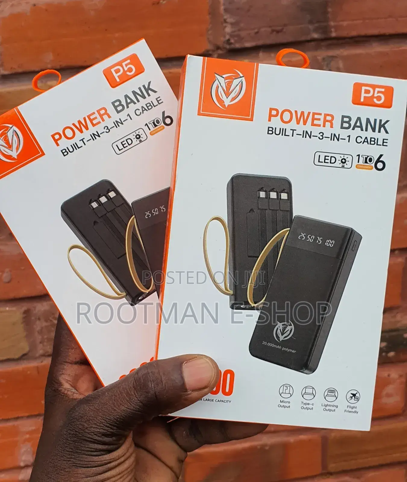Good Quality Powerbank 20,000mah With Touch Light