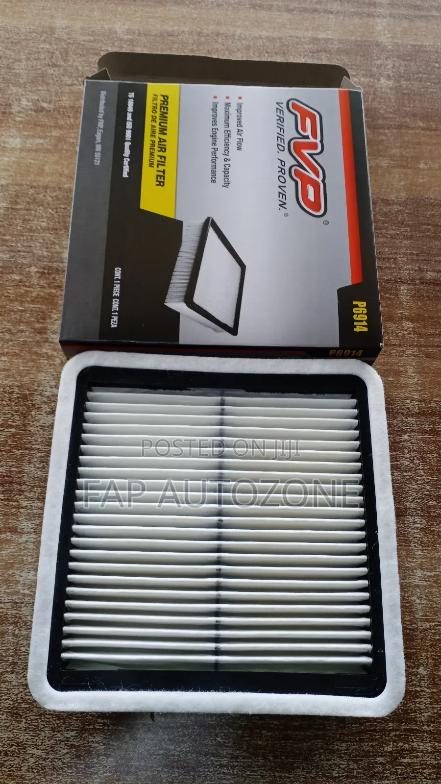 10325. Original FVP Air Filter Imported Directly From Usa.