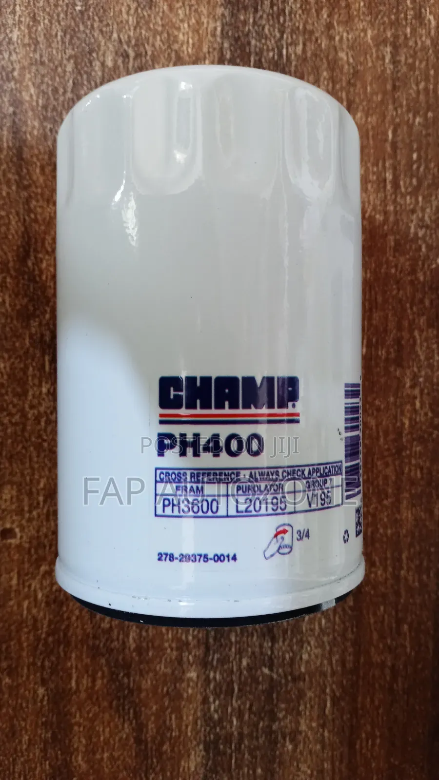 Ford; Jeep; Dodge. Original Champ Ph400 Oil Filters