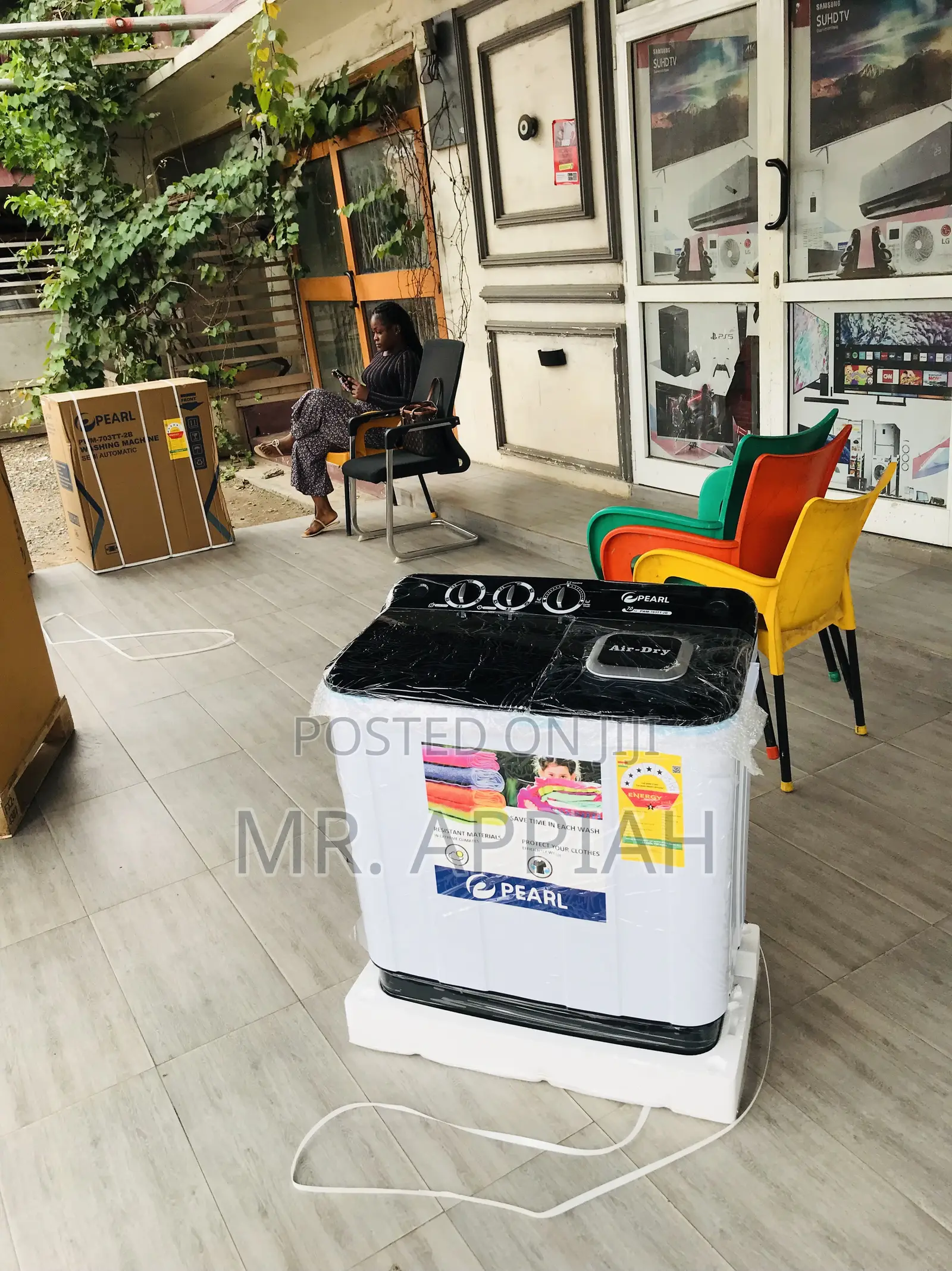 Check Out Durable Pearl 7kg Washing Machine With Spin Dry