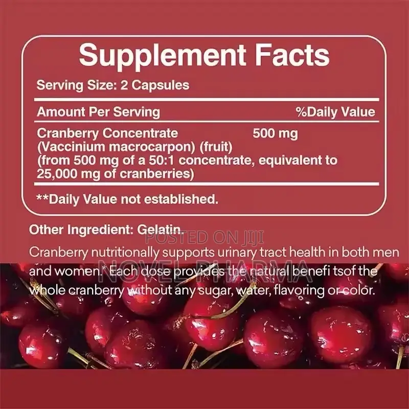 Cranberry Capsules - 500mg