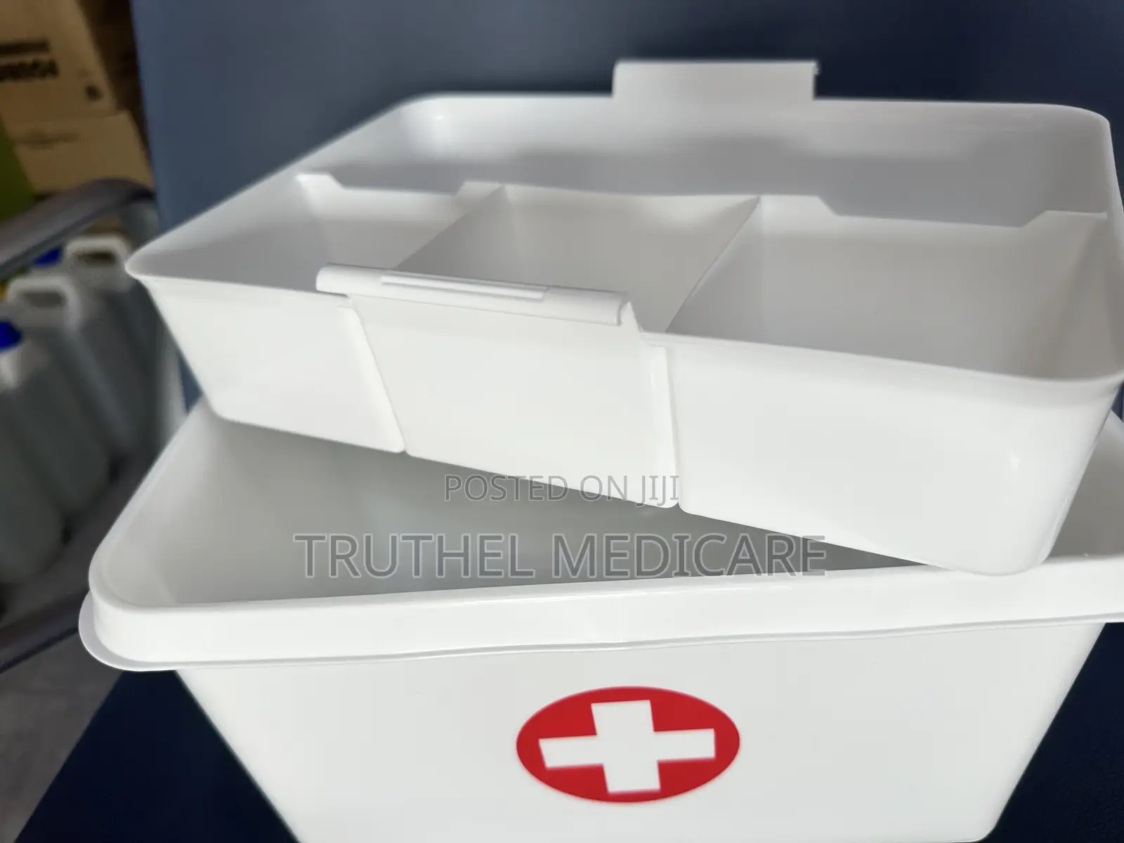 Plastic First Aid Box - Unpacked