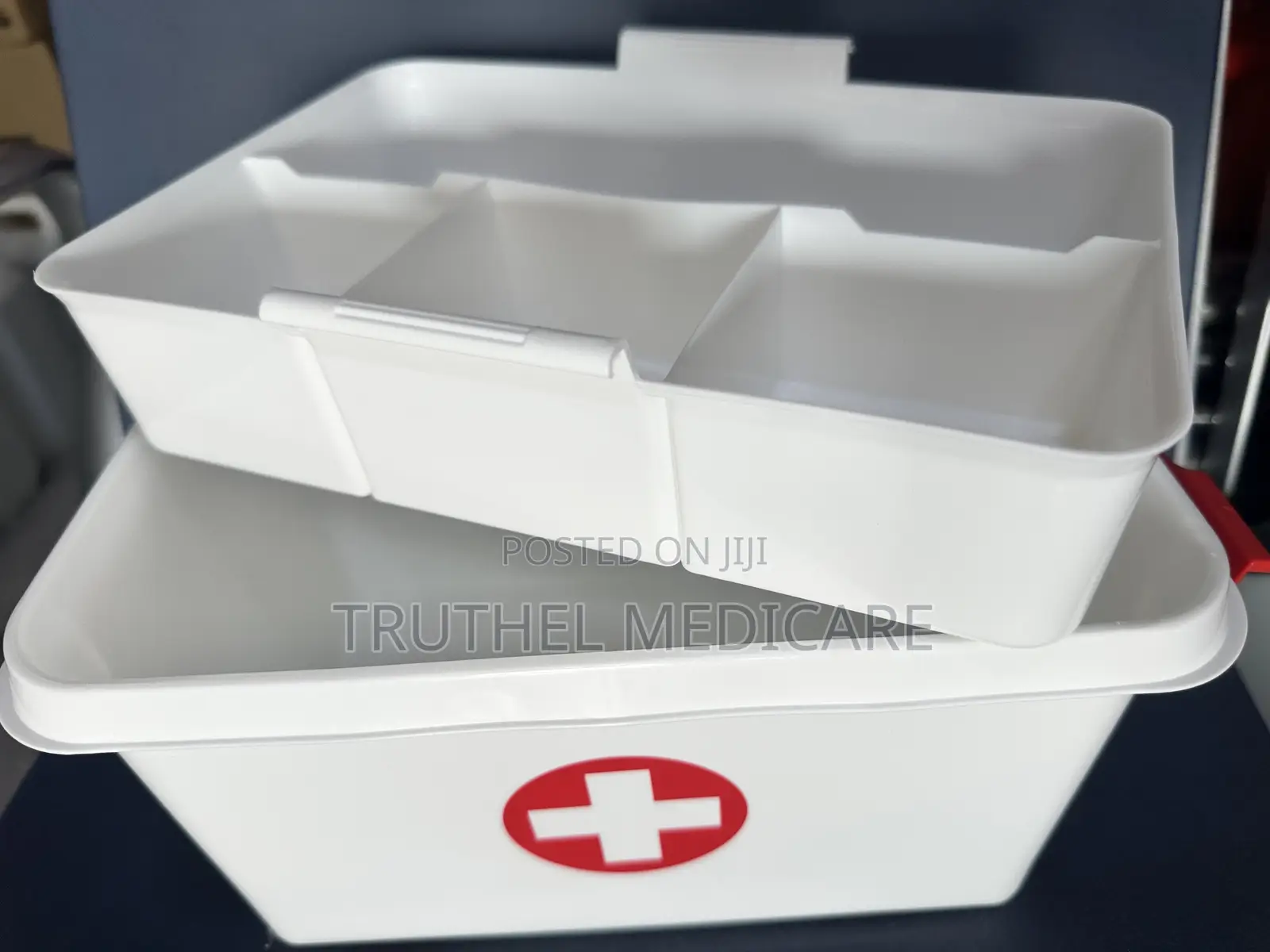 Plastic First Aid Box - Unpacked