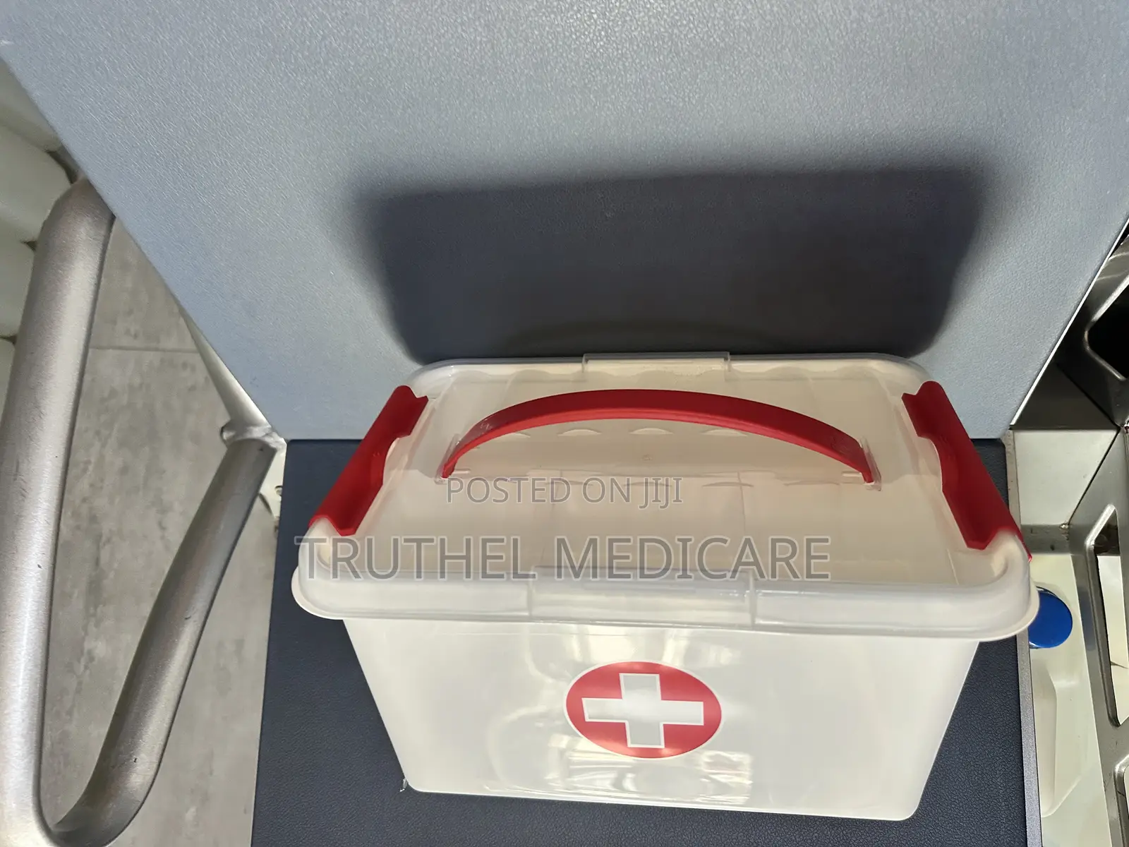 Plastic First Aid Box - Unpacked
