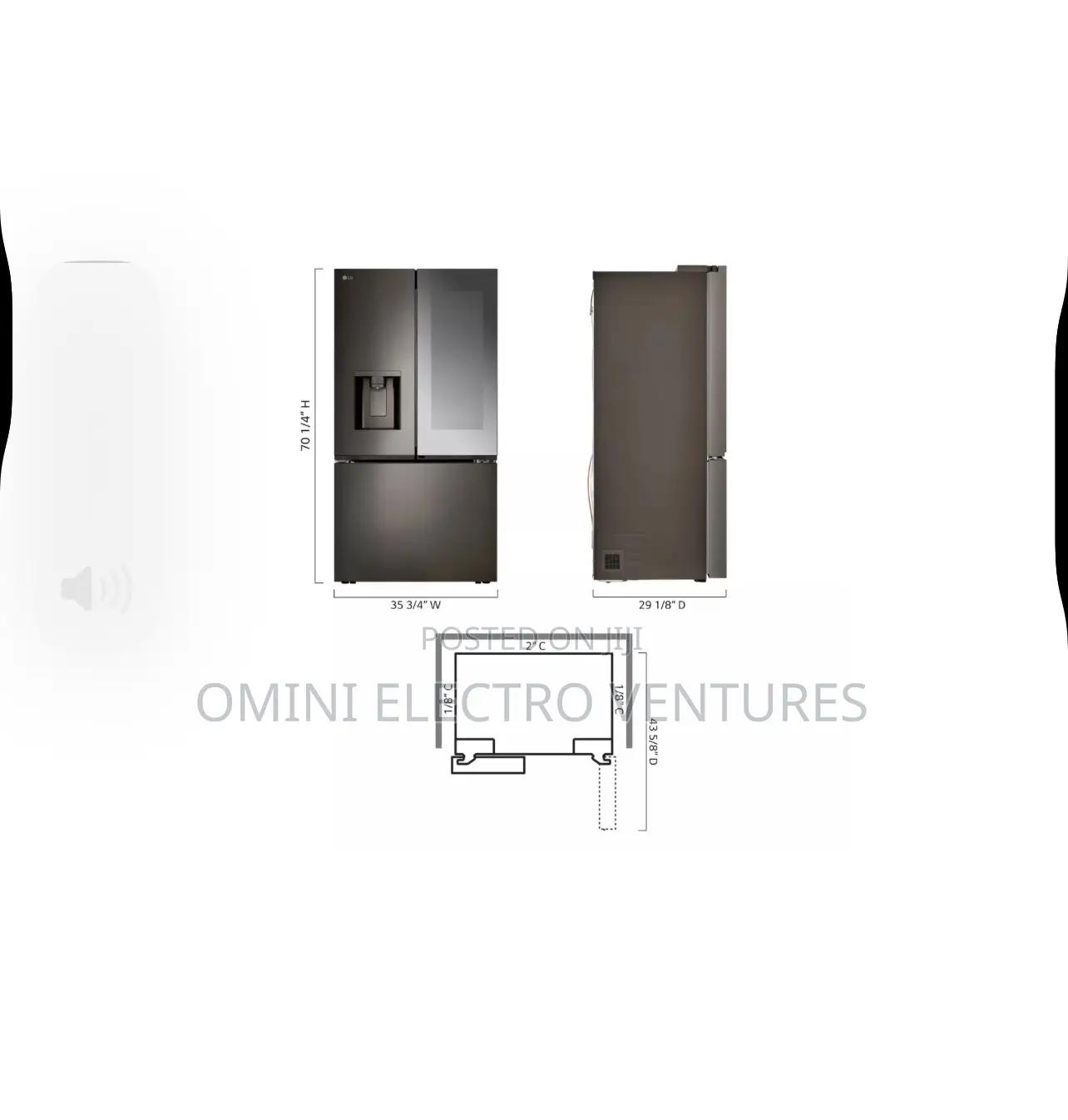 Brand New Lg Knock Twice Instaview Refrigerator 110/220