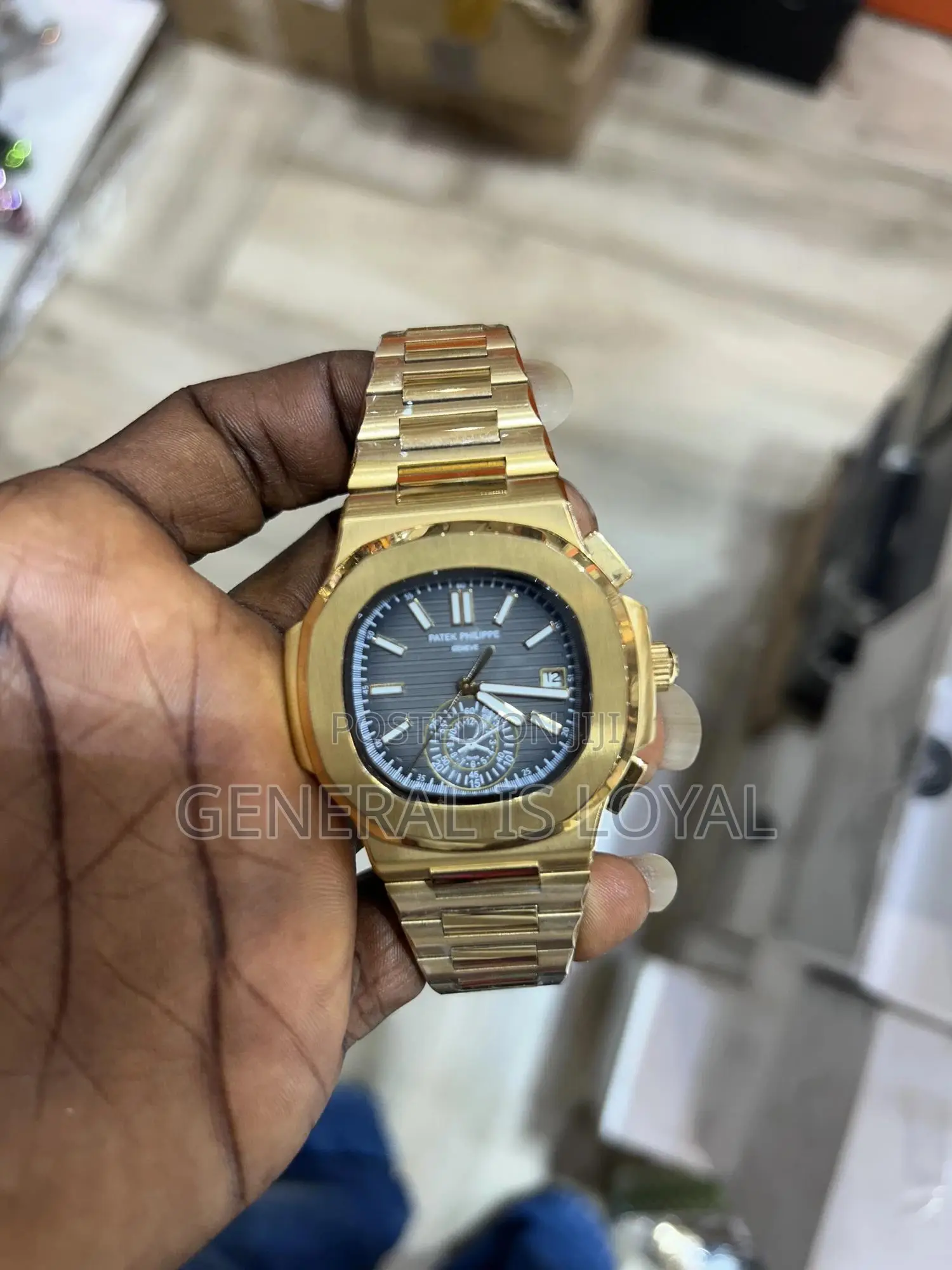Patek Philippe Nautilus Gold Blue Dial