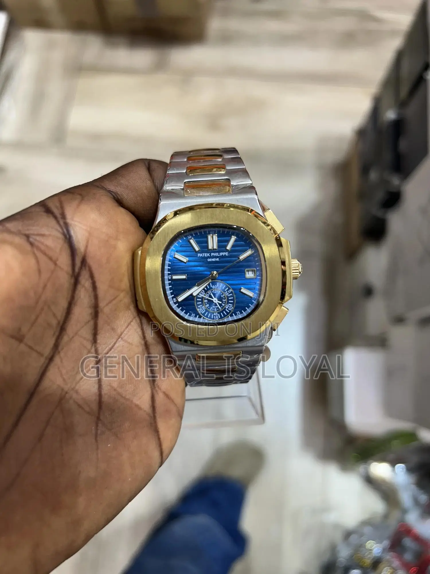 Patek Philippe Nautilus Gold Blue Dial