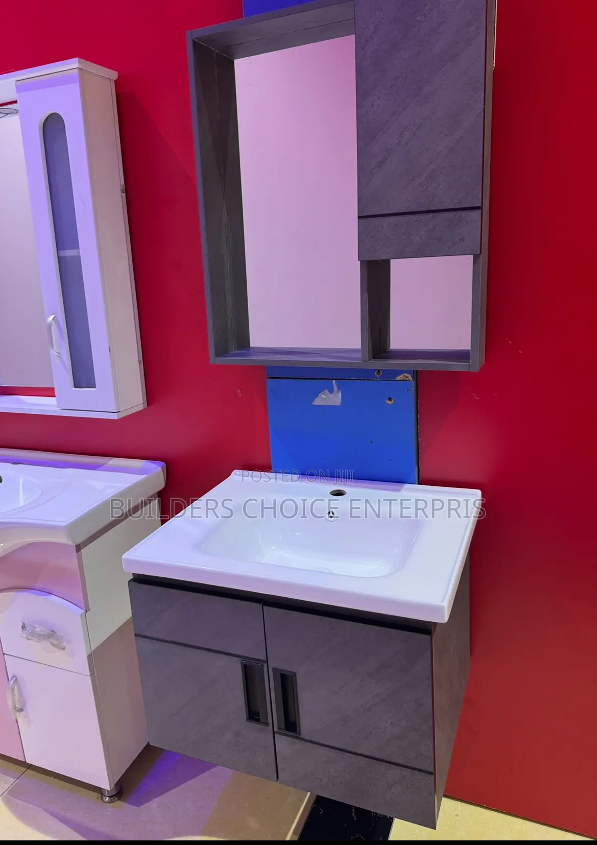 Cabinet Basin With Mirror (5699) 60cm