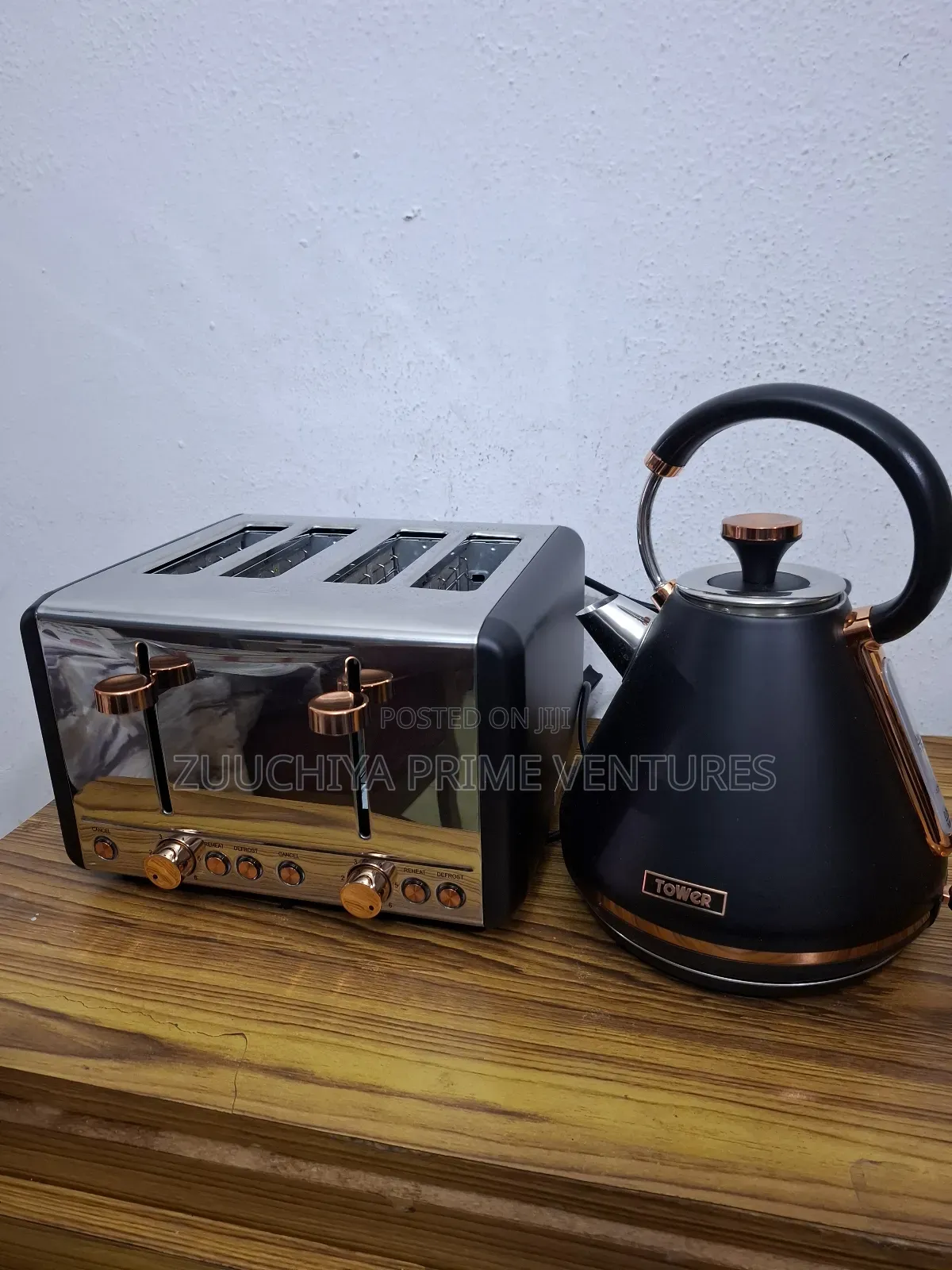 Tower Rose Gold Edition Kettle 1.7l/4 Slice Toaster Uk