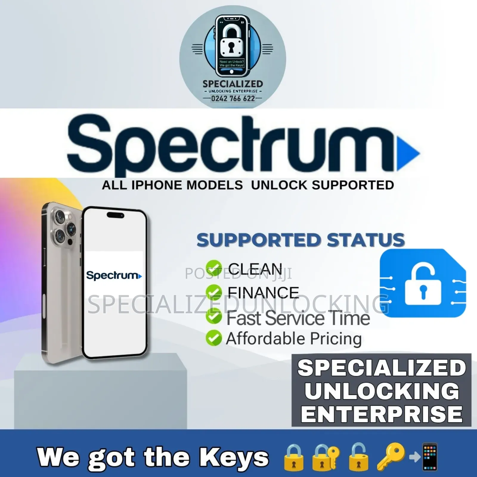 All iPhones Spectrum Carrier Unlock Permanently