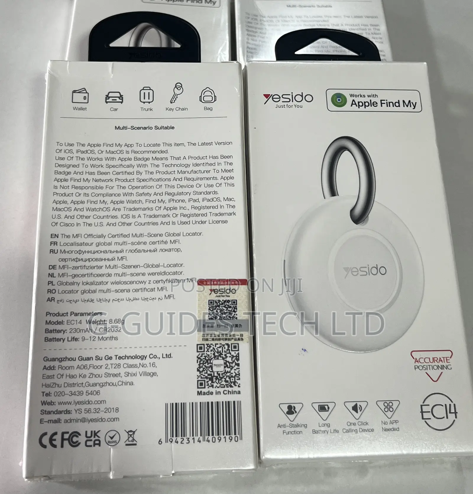 Yesido Ec14 Smart Tag Tracker for Apple Devices