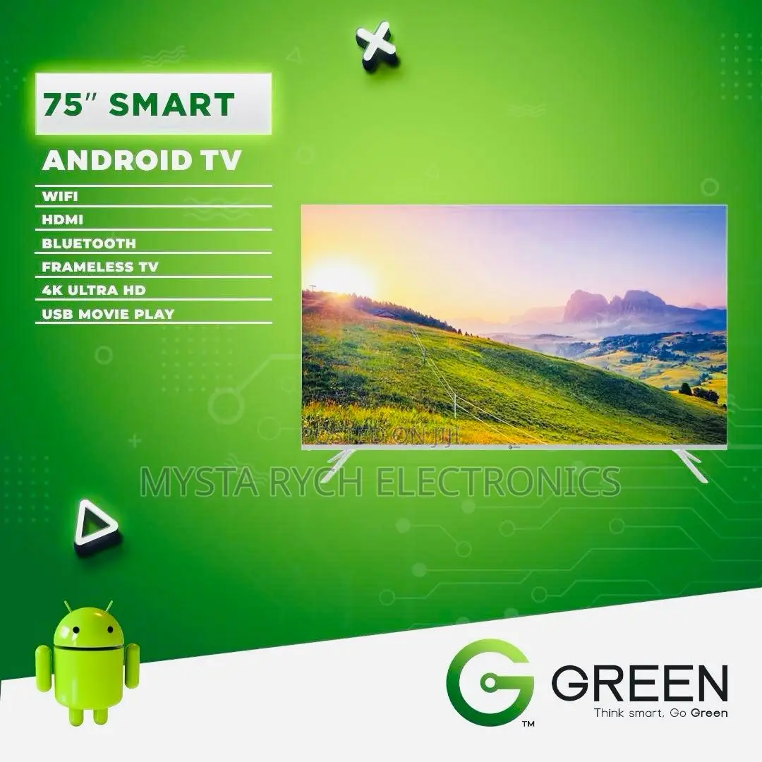 75inch Green Smart Satellite Uhd Android Tv