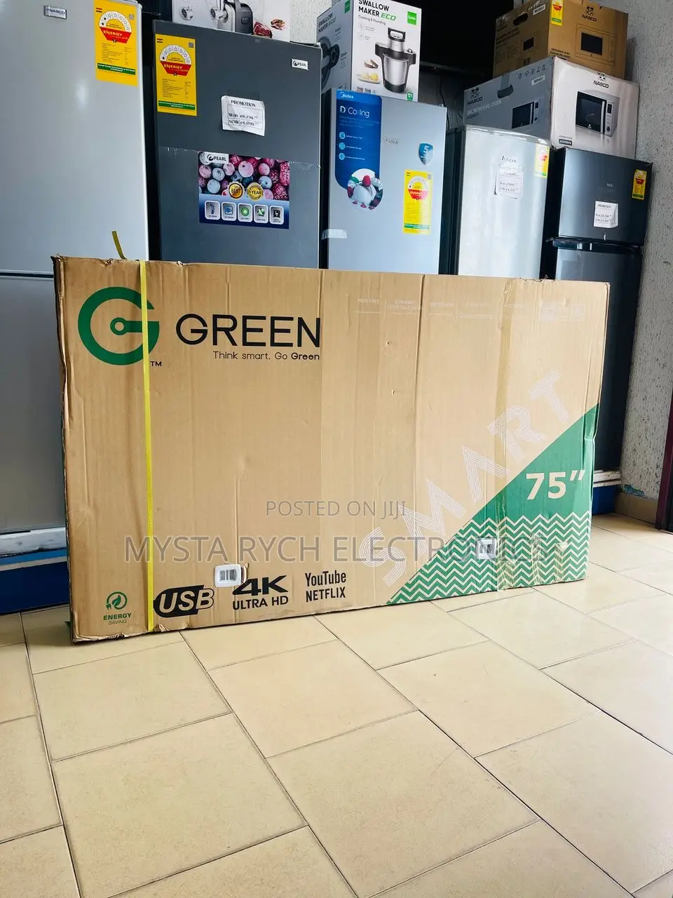 75inch Green Smart Satellite Uhd Android Tv