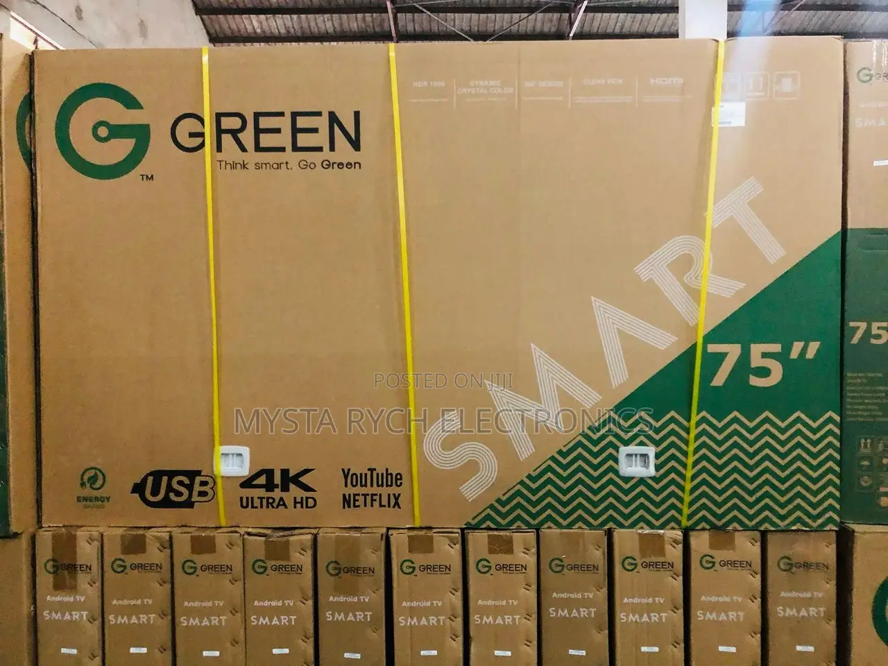 75inch Green Smart Satellite Uhd Android Tv
