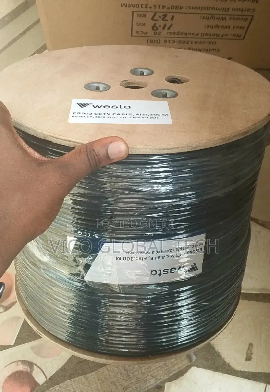 Rg59 Coaxial Cable With Power 305m