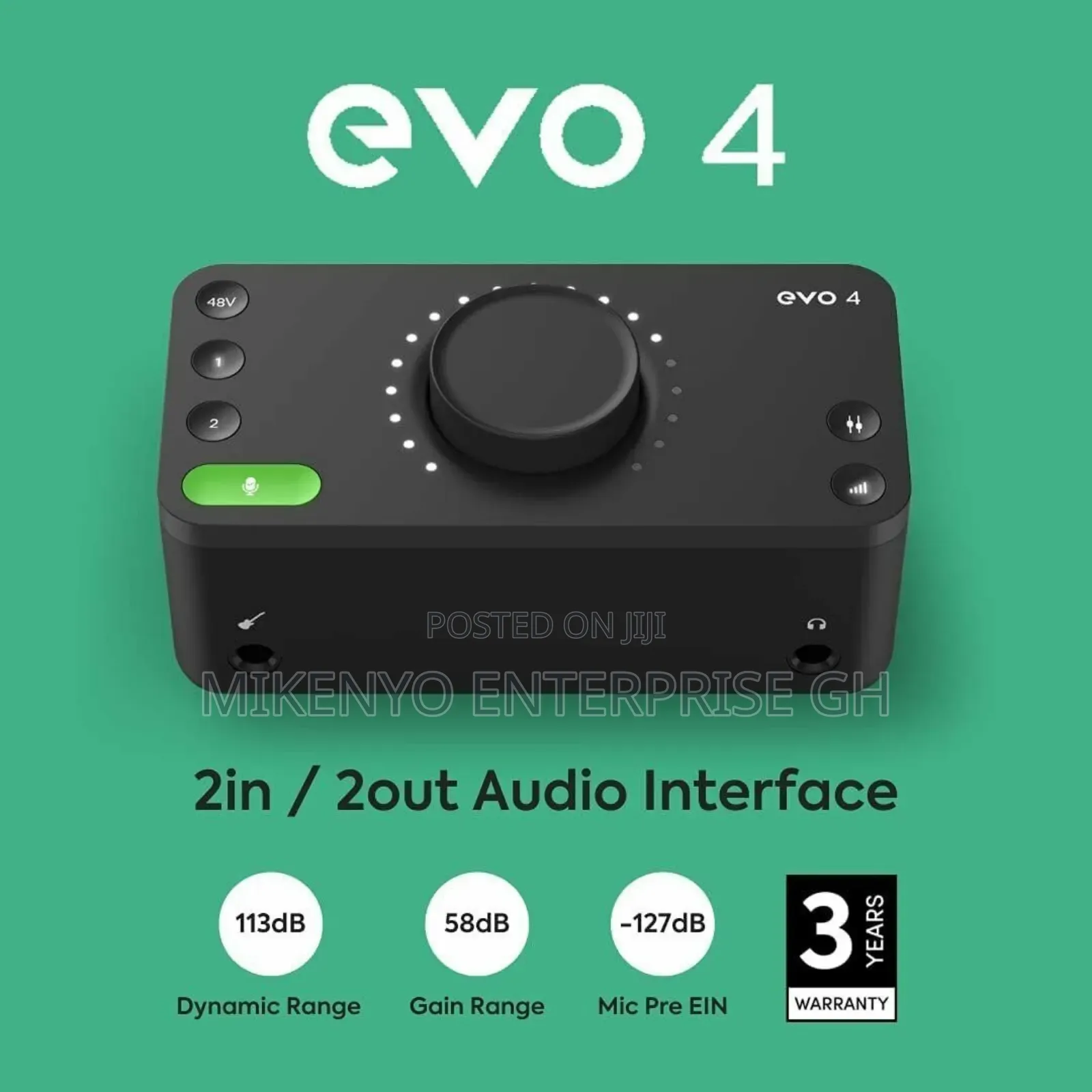 Audient Evo 4 2in 2out Usb-C Audio Interface