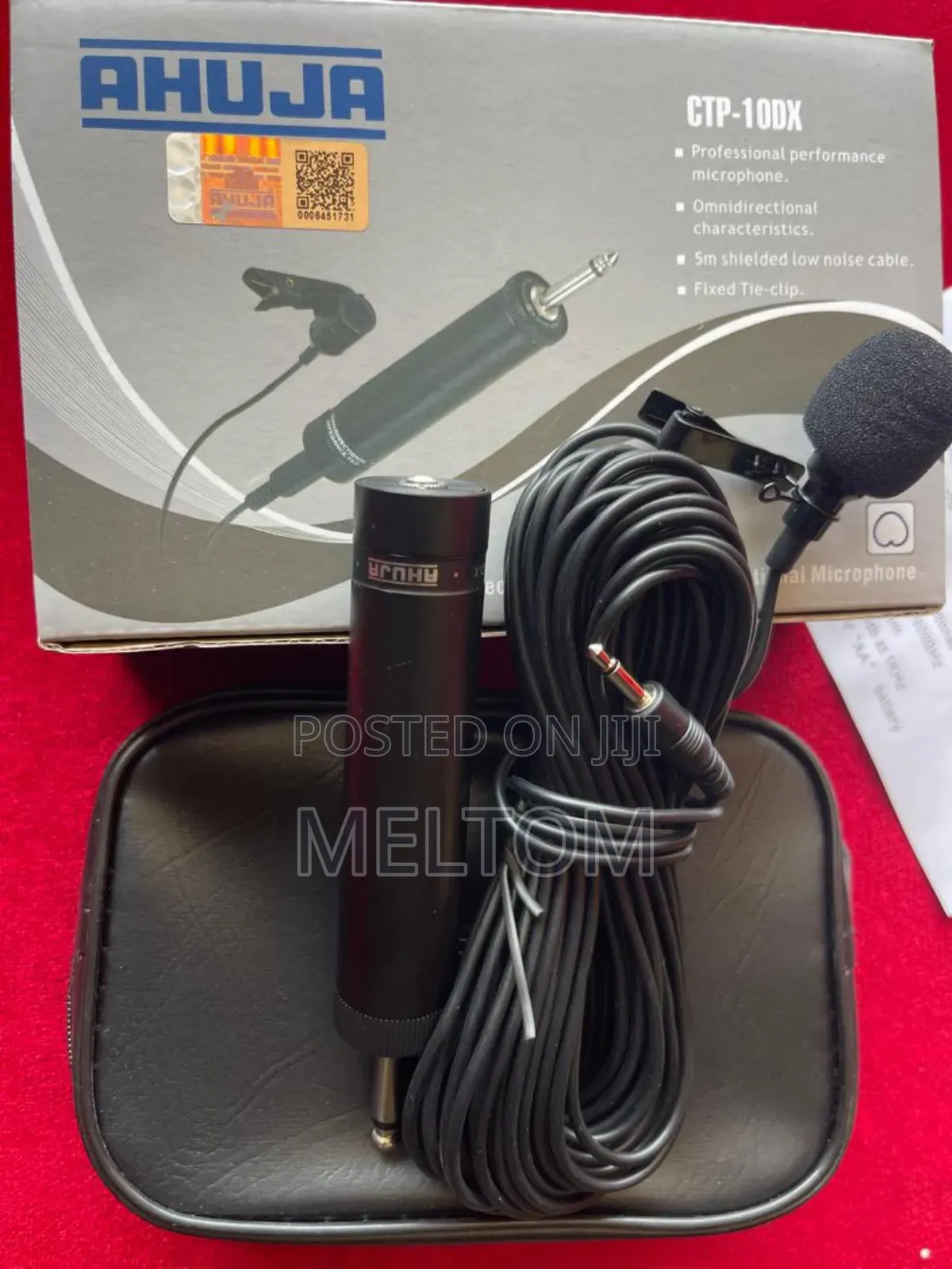 Ahuja Lapel/Tie Corded Microphone